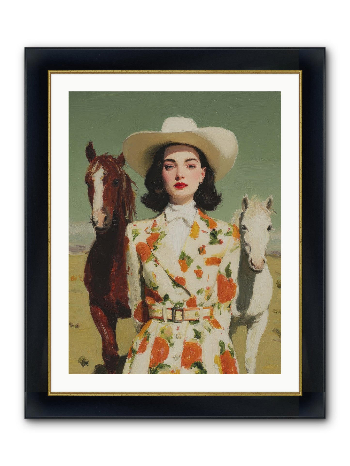 Tangled In The Timeless Framed Print - Wide Black w/Gold 24x32