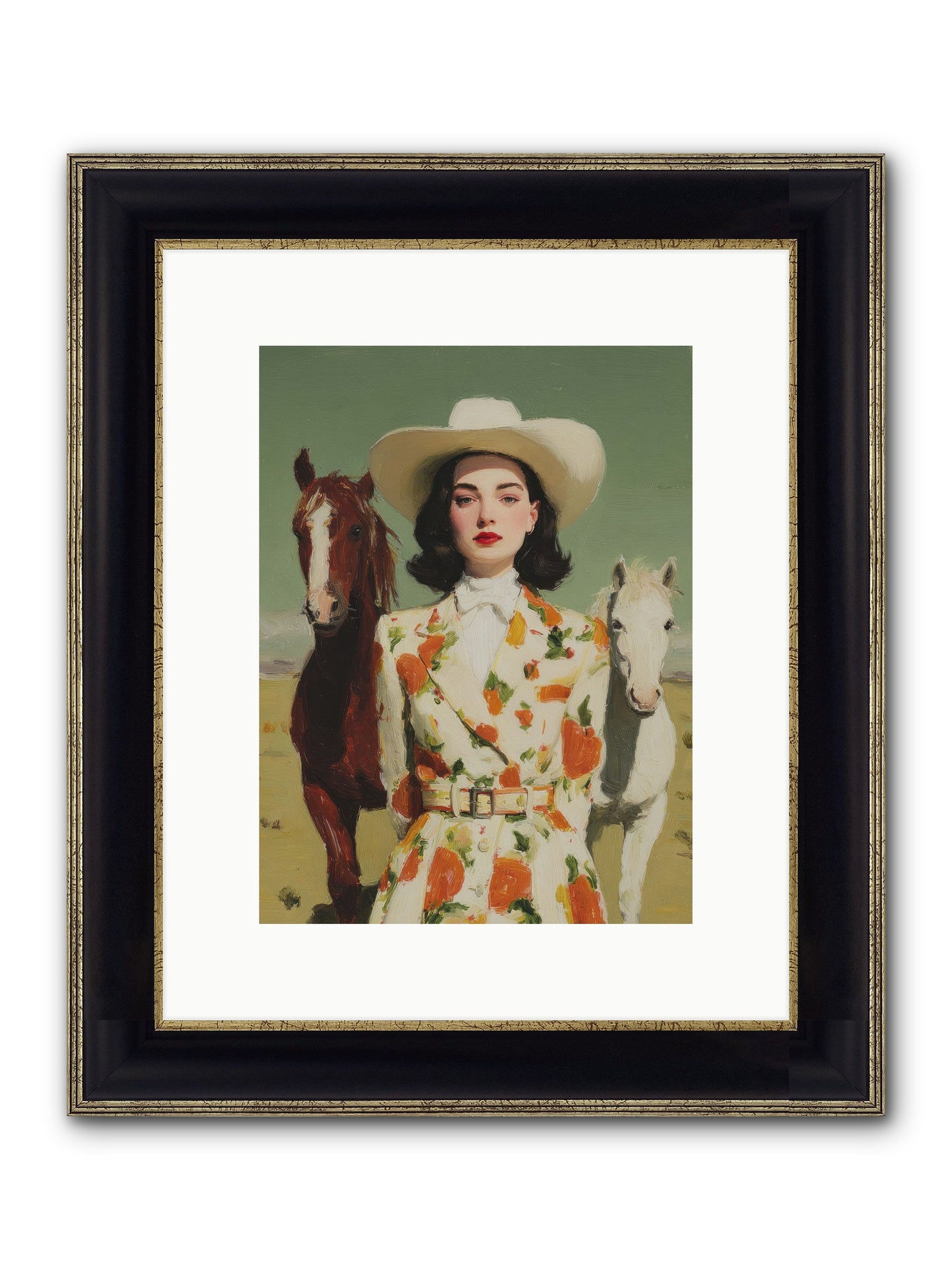Tangled In The Timeless Framed Print - Black & Gold 9x12
