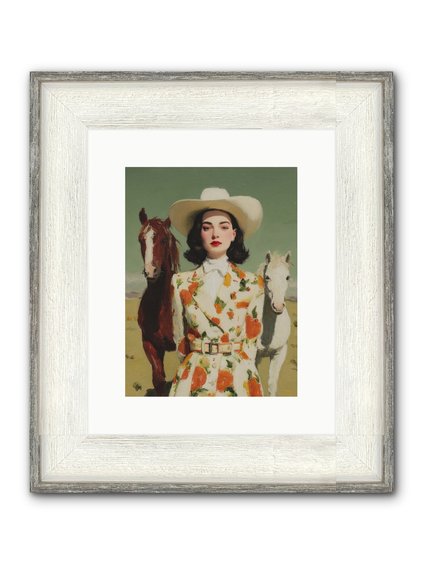 Tangled In The Timeless Framed Print - Driftwood White 9x12