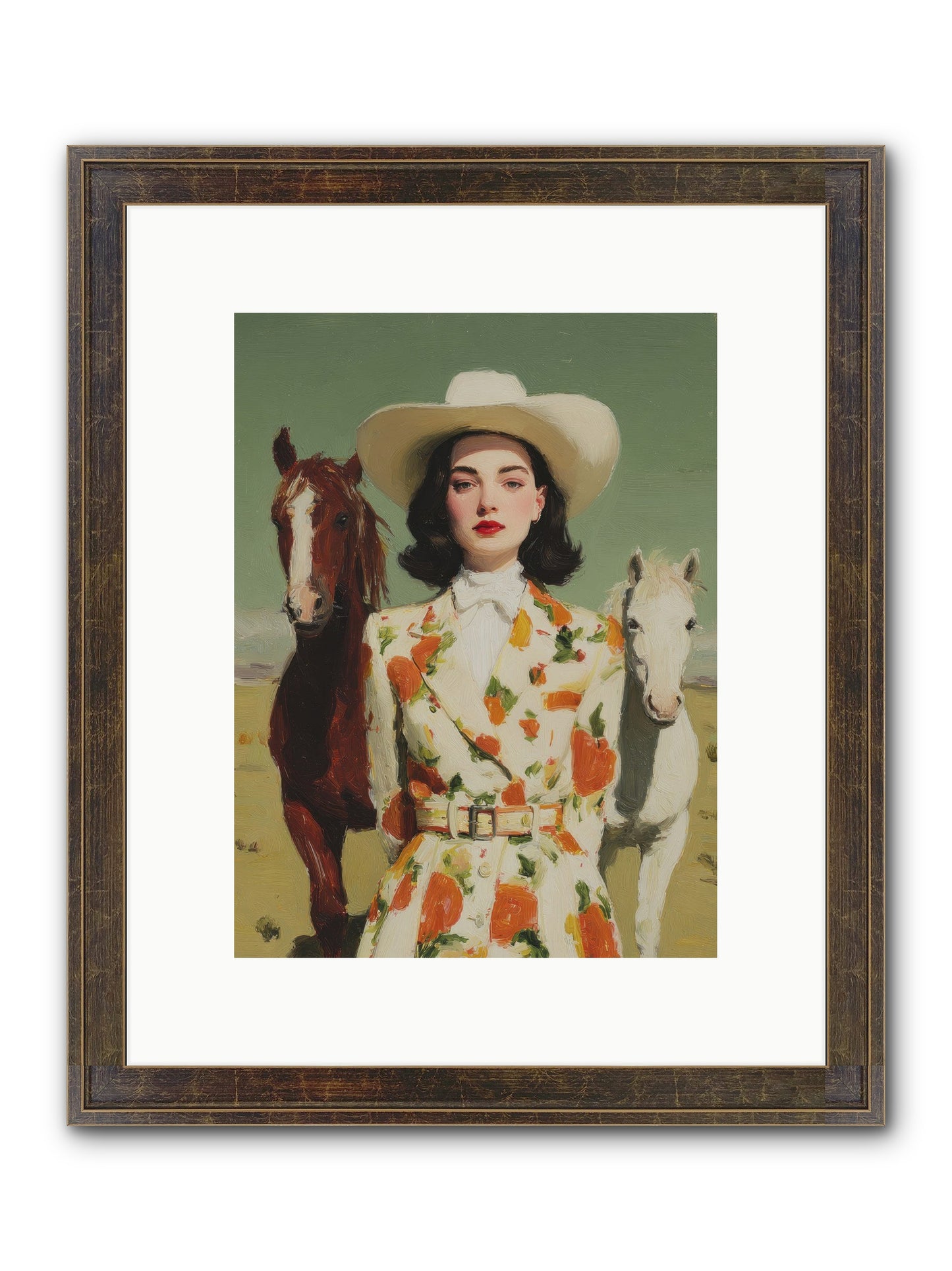 Tangled In The Timeless Framed Print - Slimwoods Black/Gold 9x12