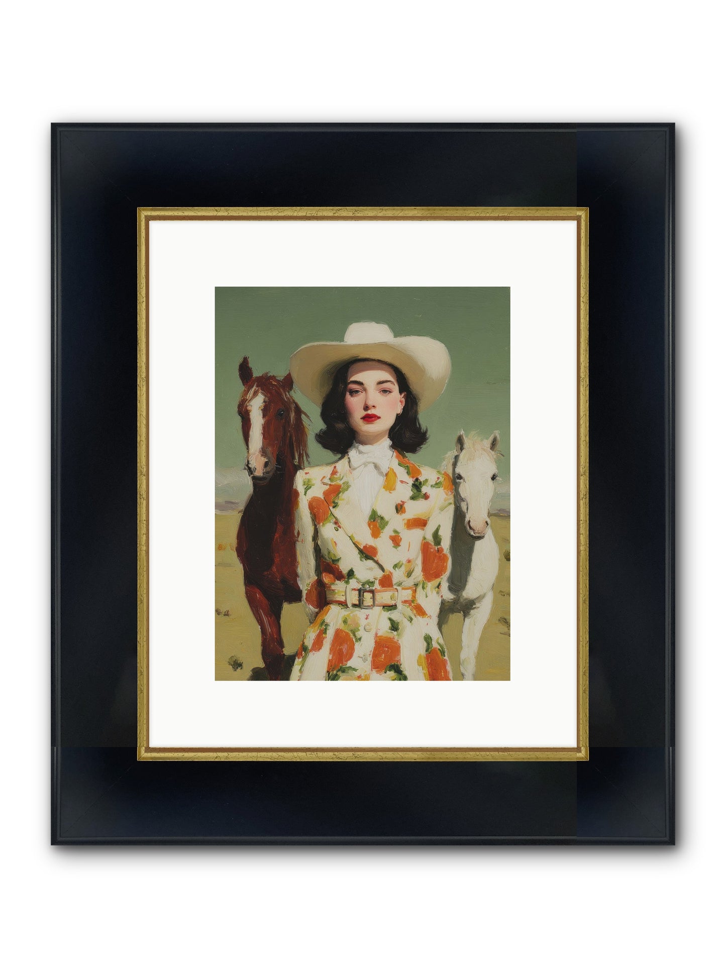 Tangled In The Timeless Framed Print - Wide Black w/Gold 9x12