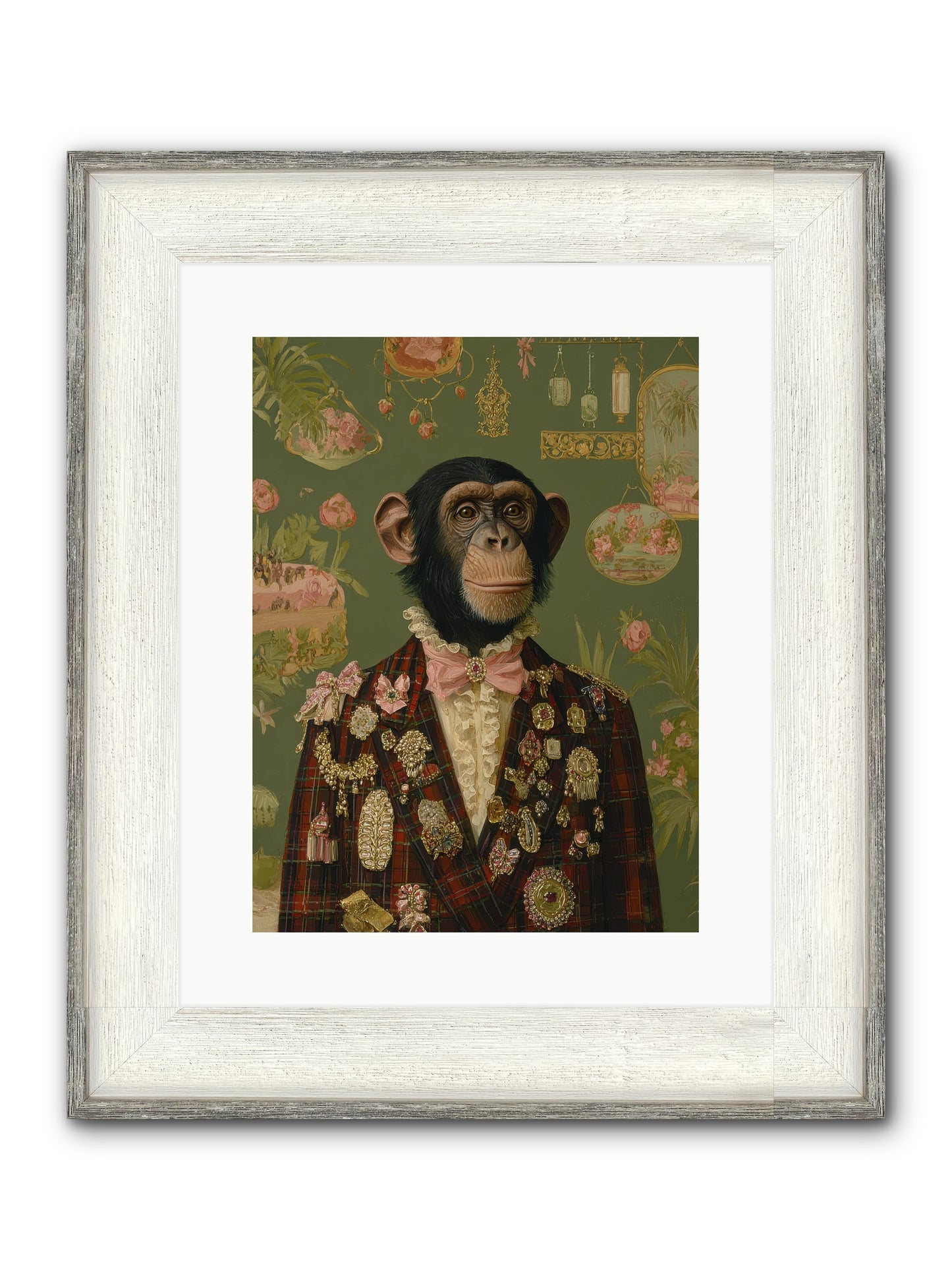 Tantalizing Heirlooms Framed Print - Driftwood White 12x16