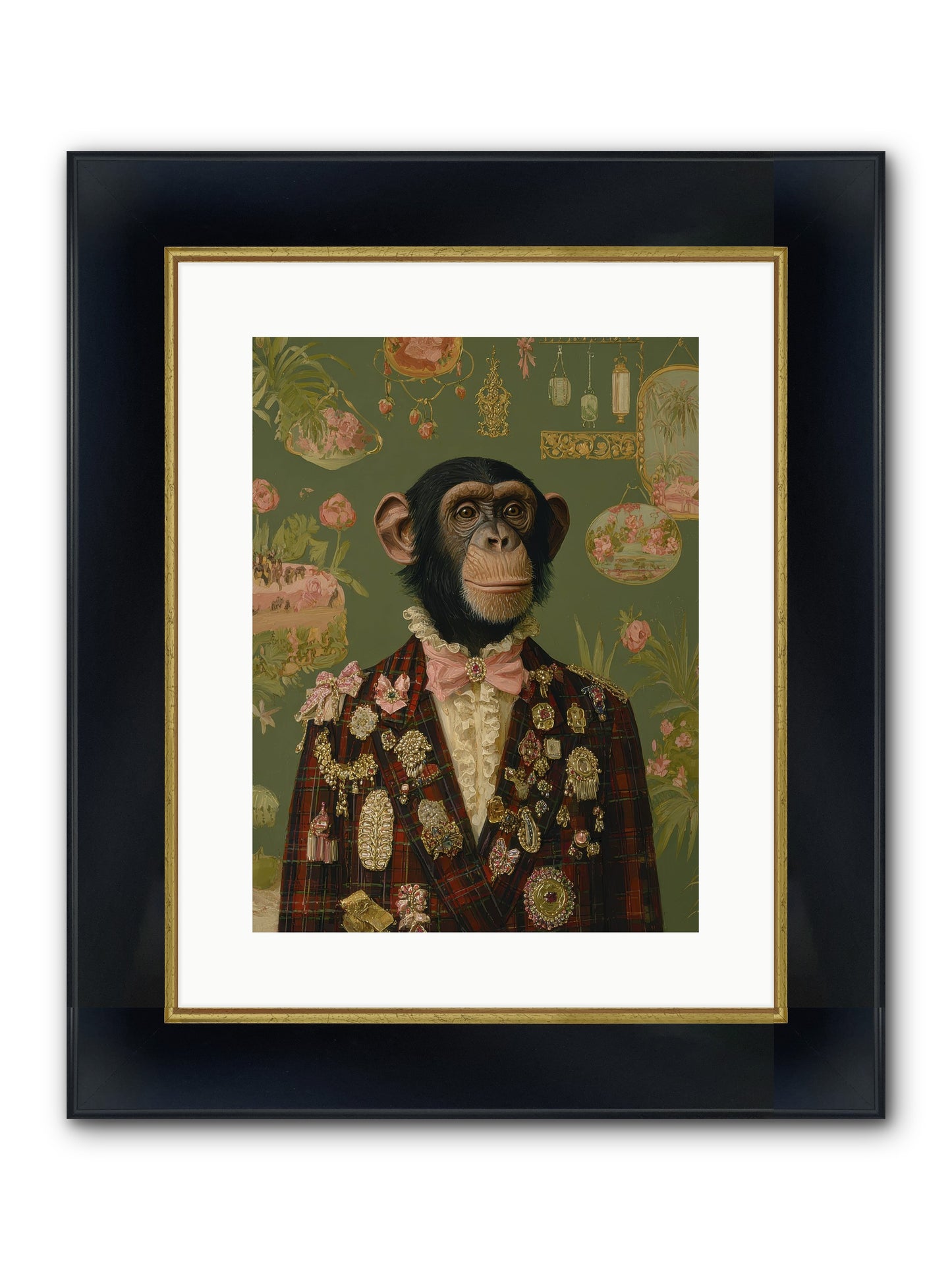 Tantalizing Heirlooms Framed Print - Wide Black w/Gold 12x16