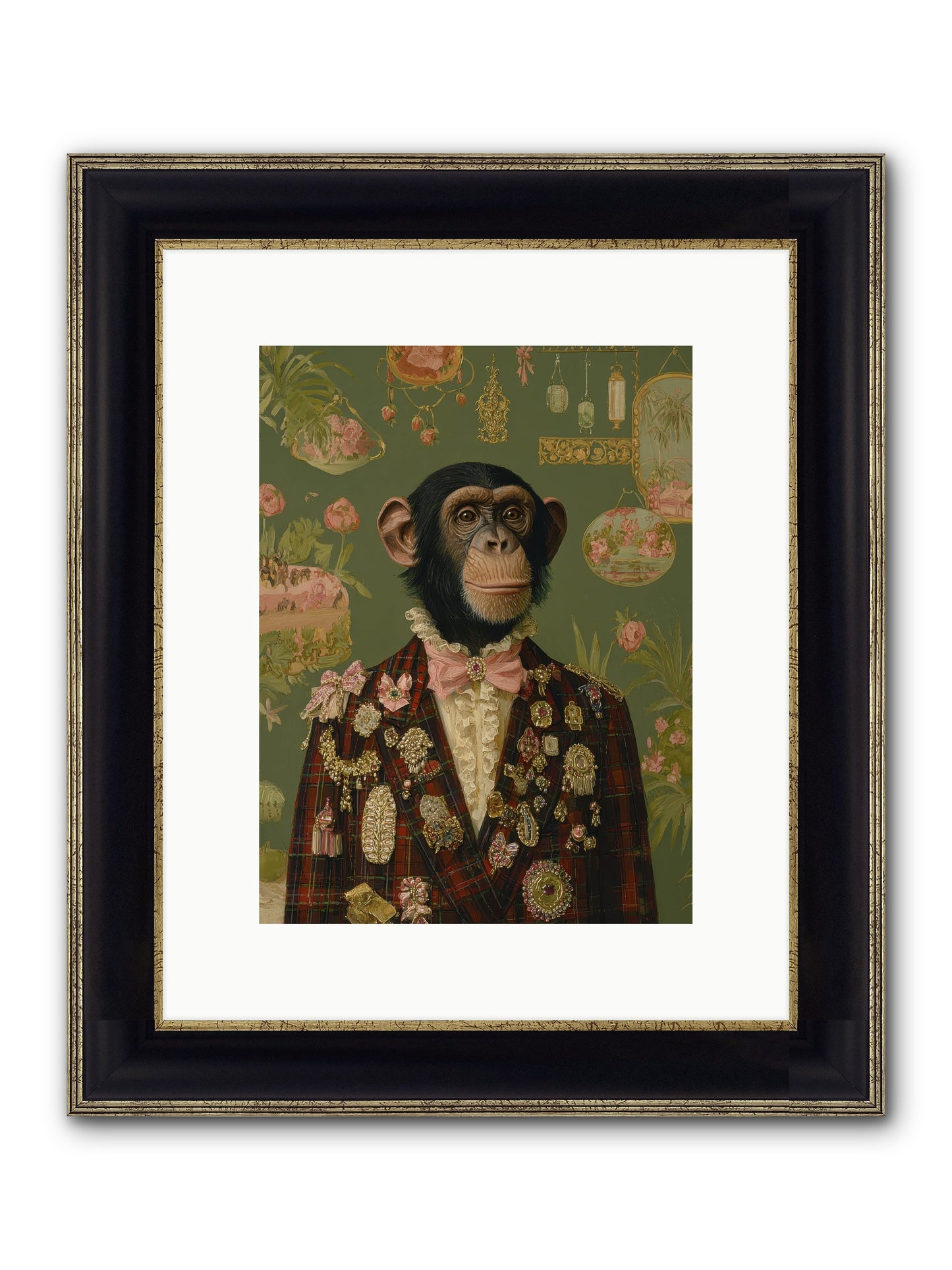 Tantalizing Heirlooms Framed Print - Black & Gold 9x12