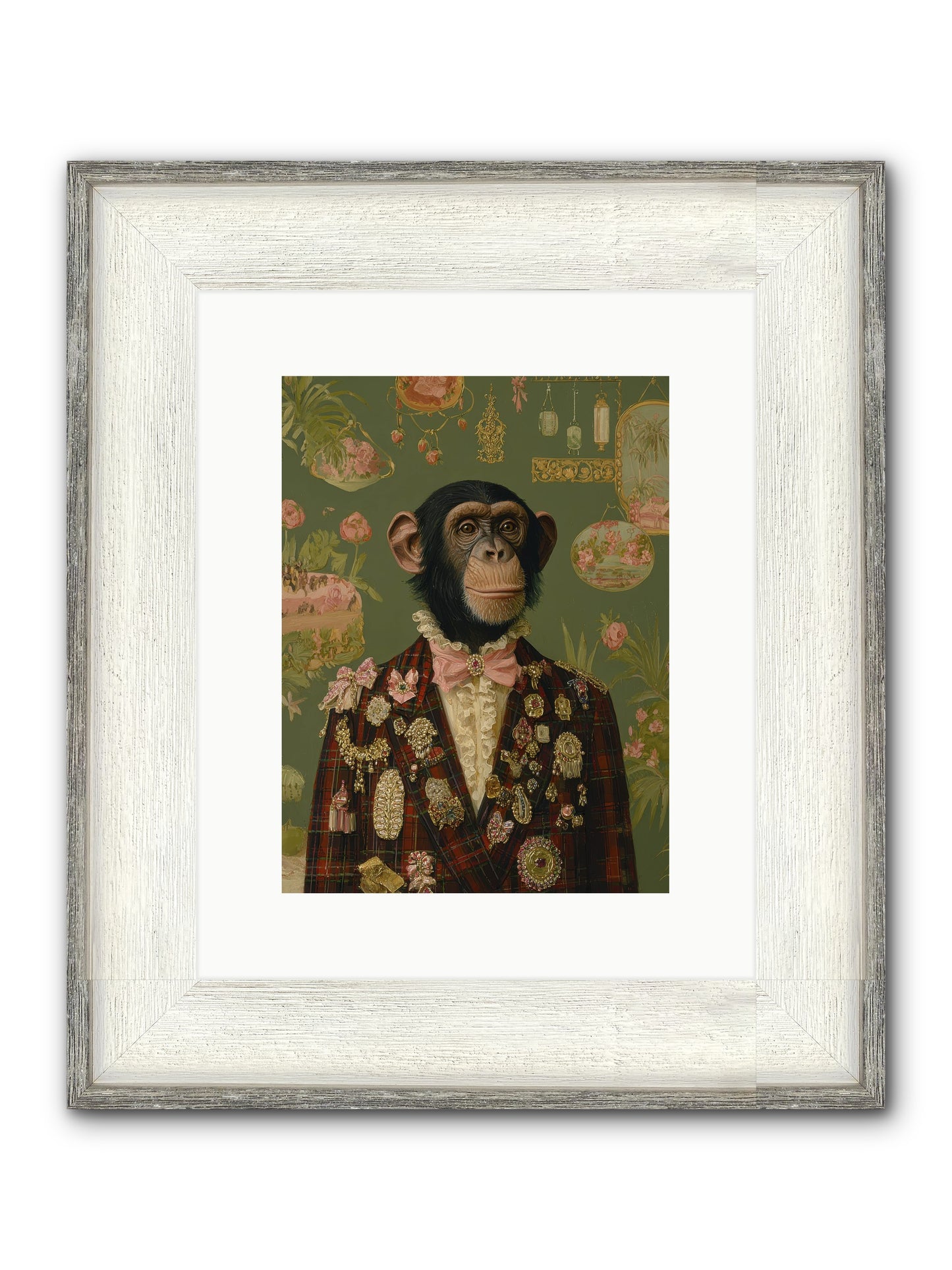 Tantalizing Heirlooms Framed Print - Driftwood White 9x12