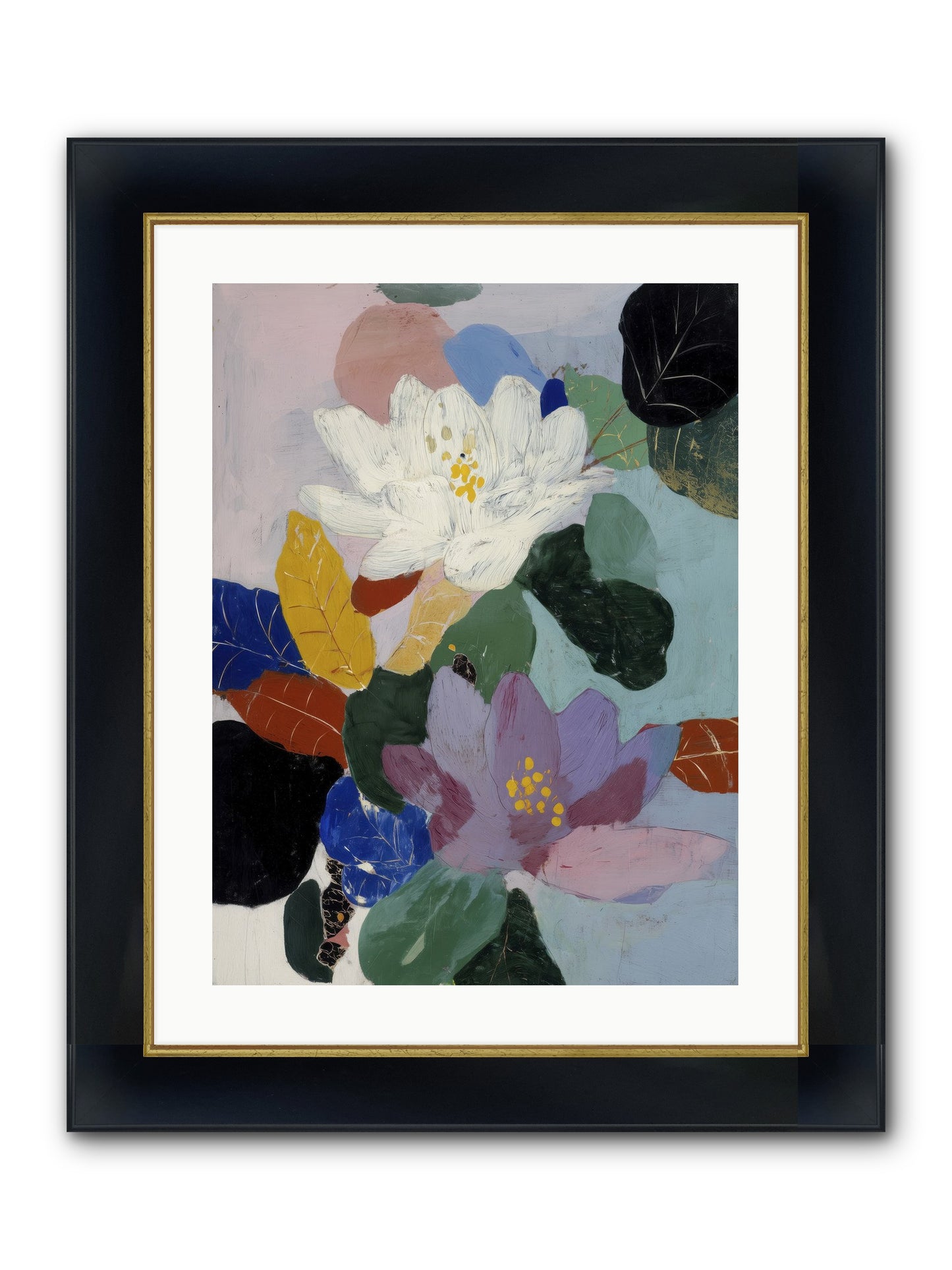 Tapestry Framed Print - Wide Black w/Gold 18x24