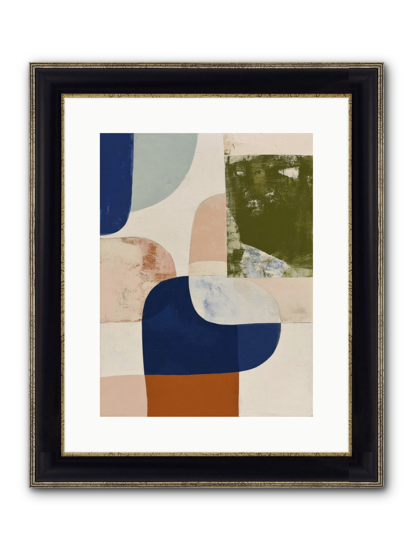Tarnished Gale Framed Print - Black & Gold 12x16
