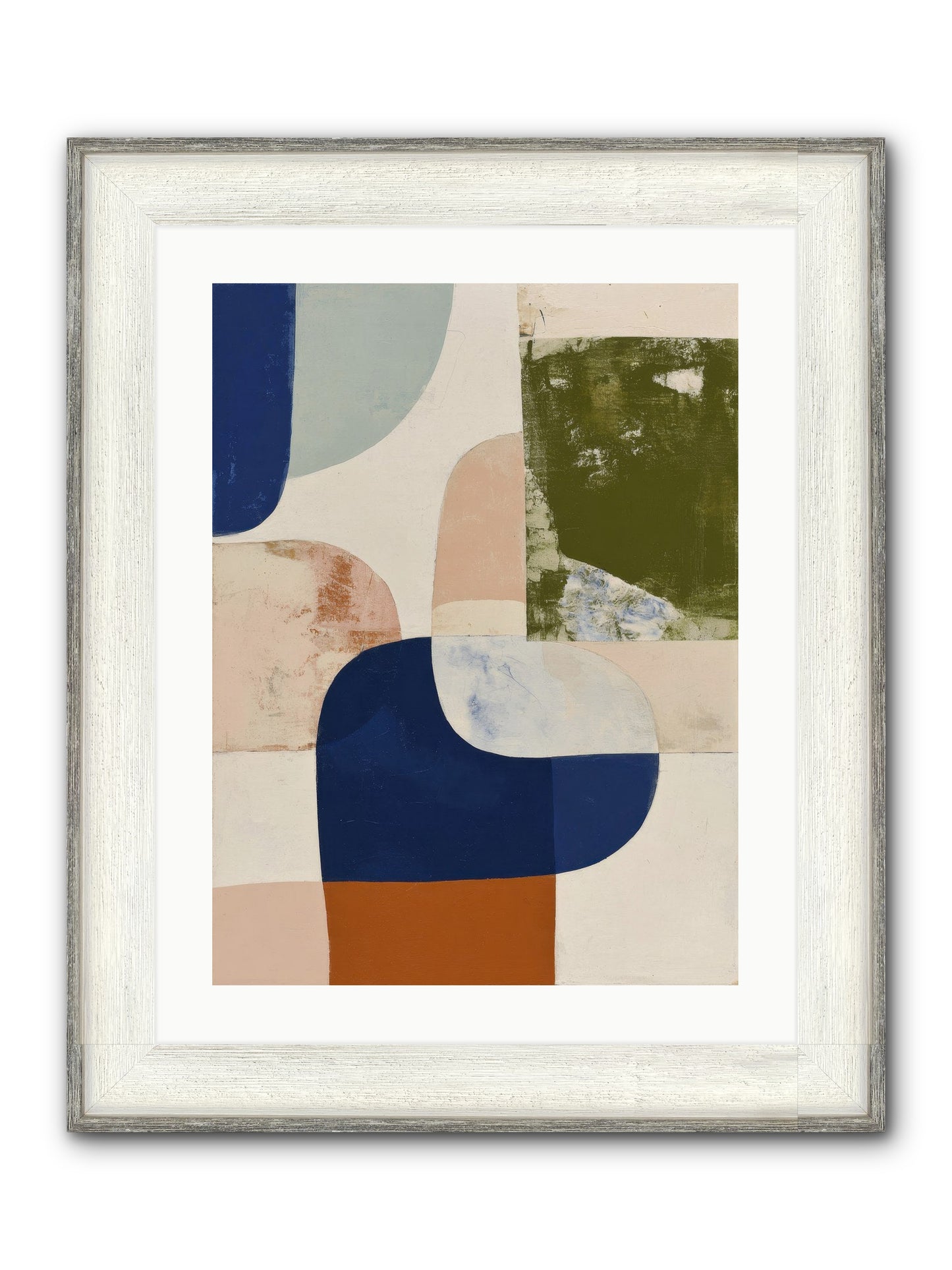 Tarnished Gale Framed Print - Driftwood White 18x24
