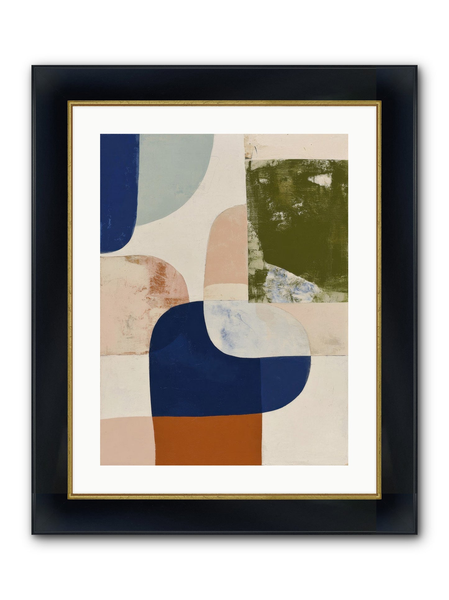Tarnished Gale Framed Print - Wide Black w/Gold 18x24
