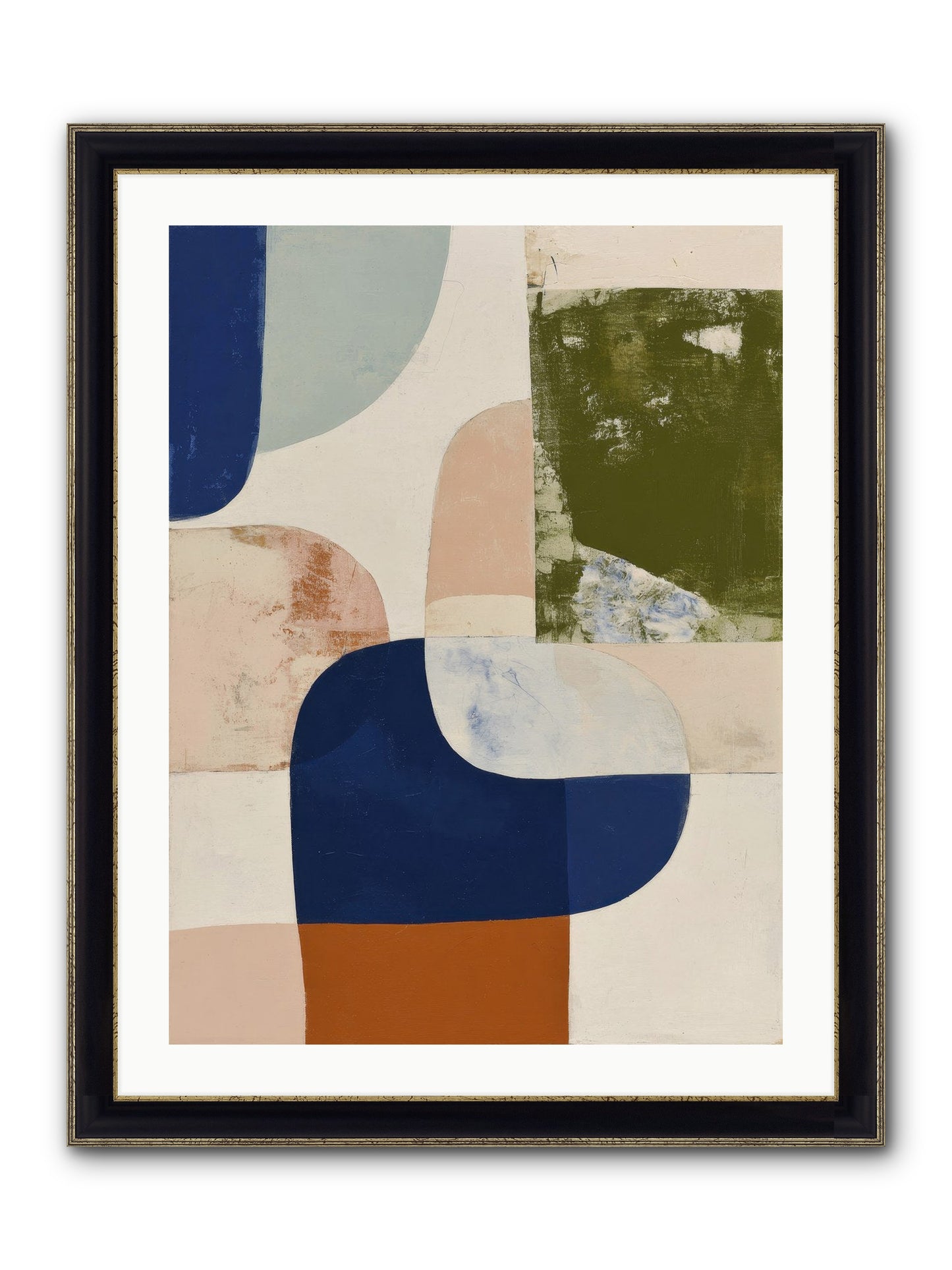 Tarnished Gale Framed Print - Black & Gold 24x32
