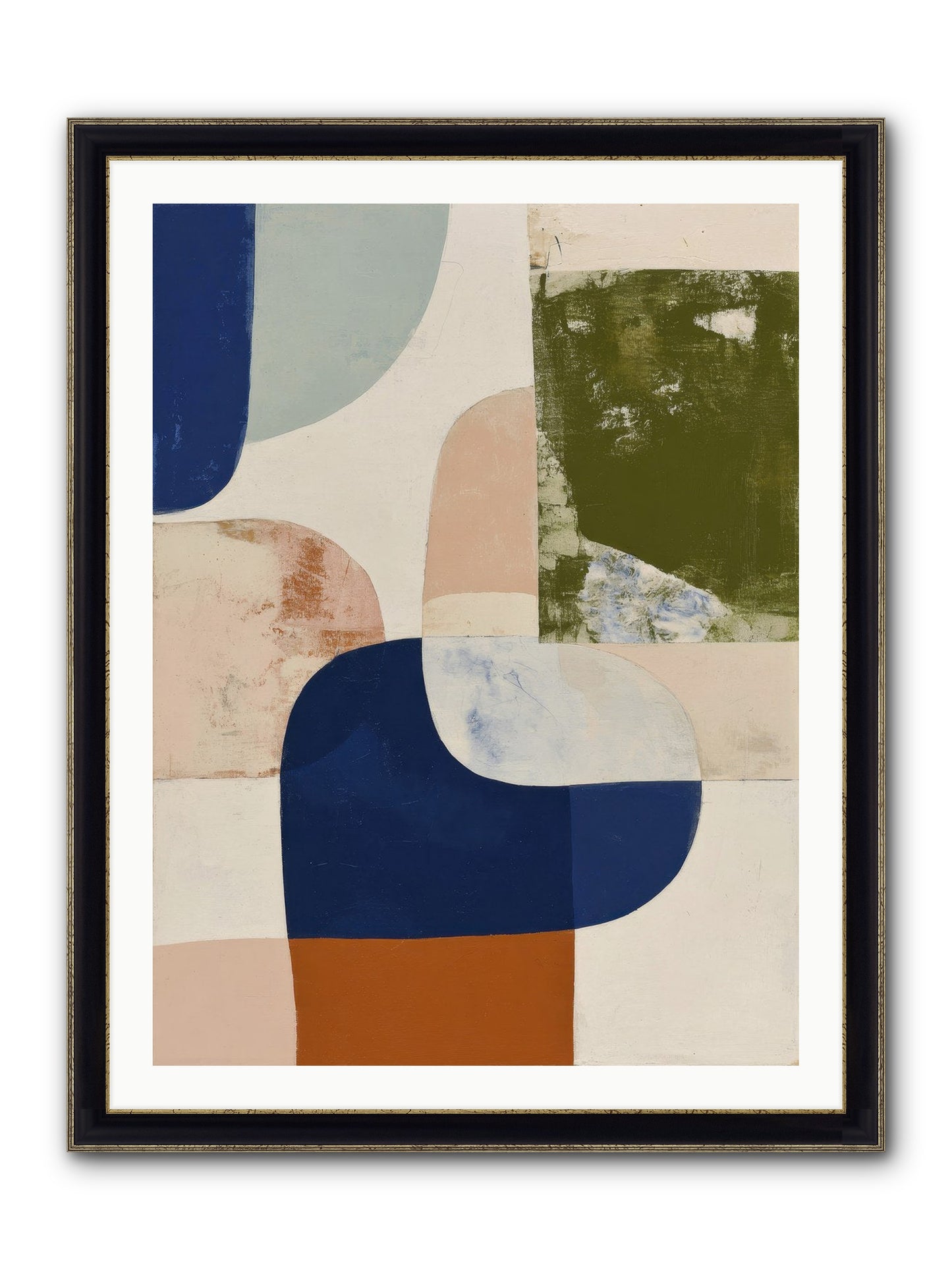 Tarnished Gale Framed Print - Black & Gold 30x40