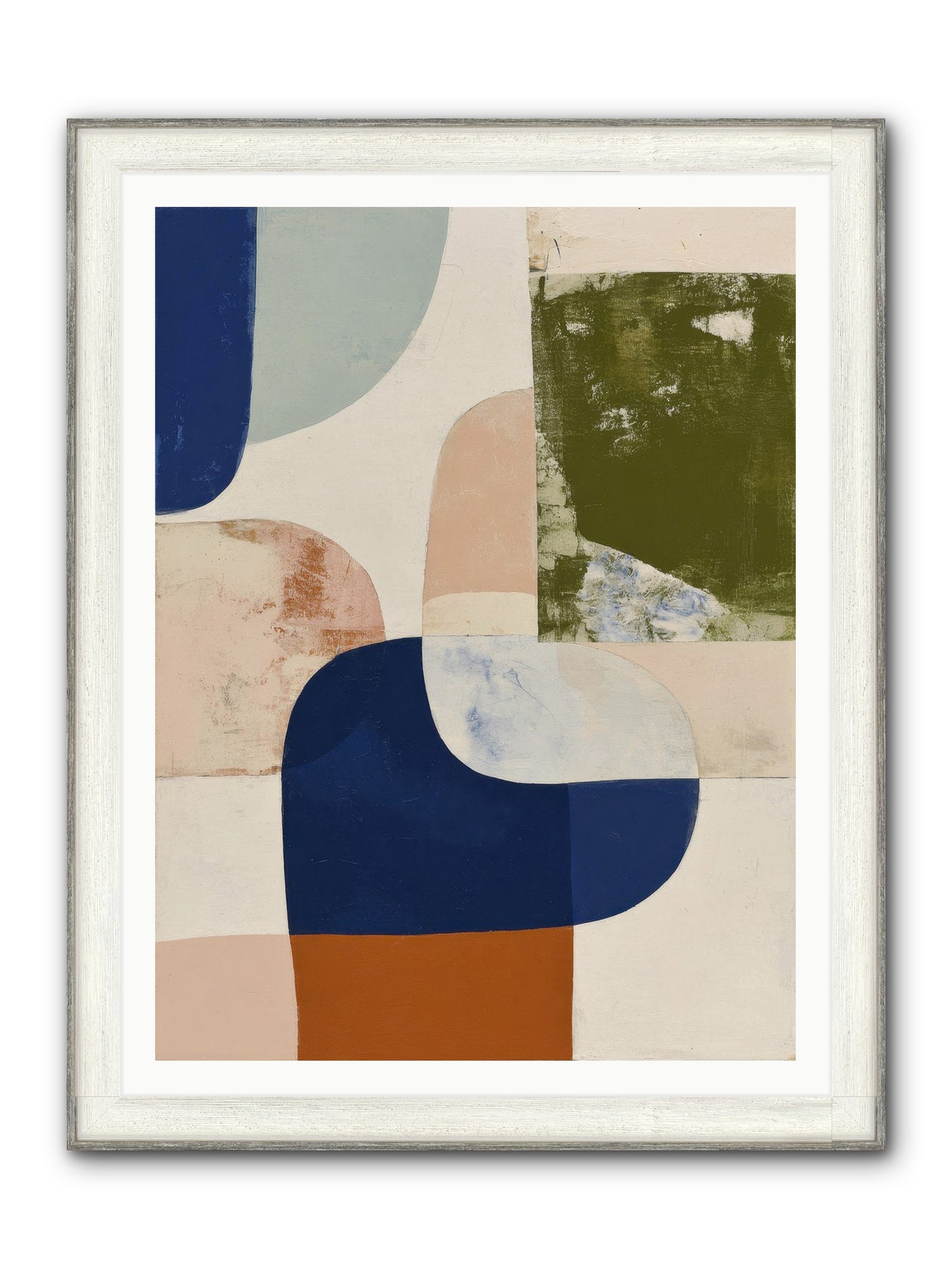 Tarnished Gale Framed Print - Driftwood White 36x48
