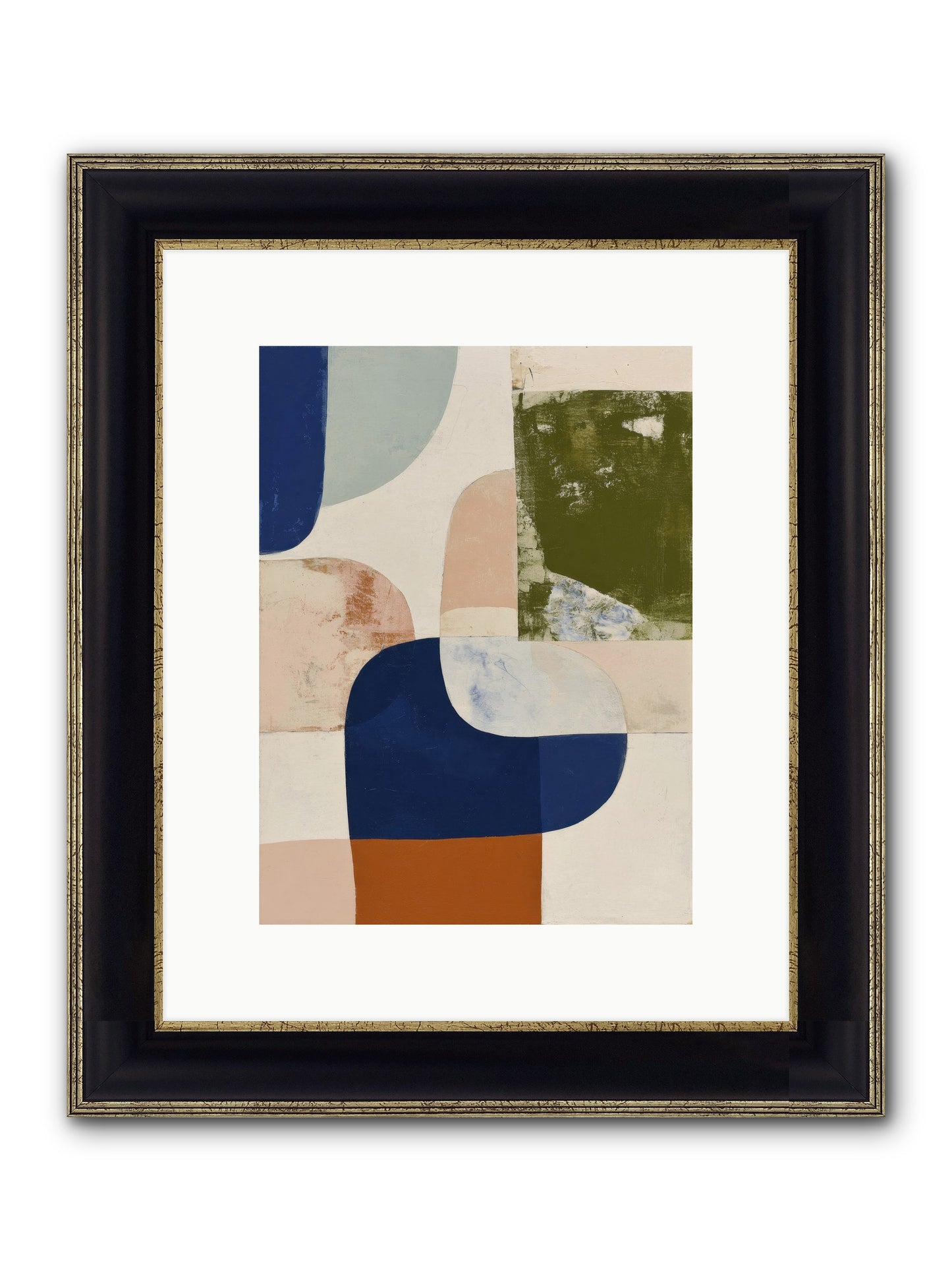 Tarnished Gale Framed Print - Black & Gold 9x12