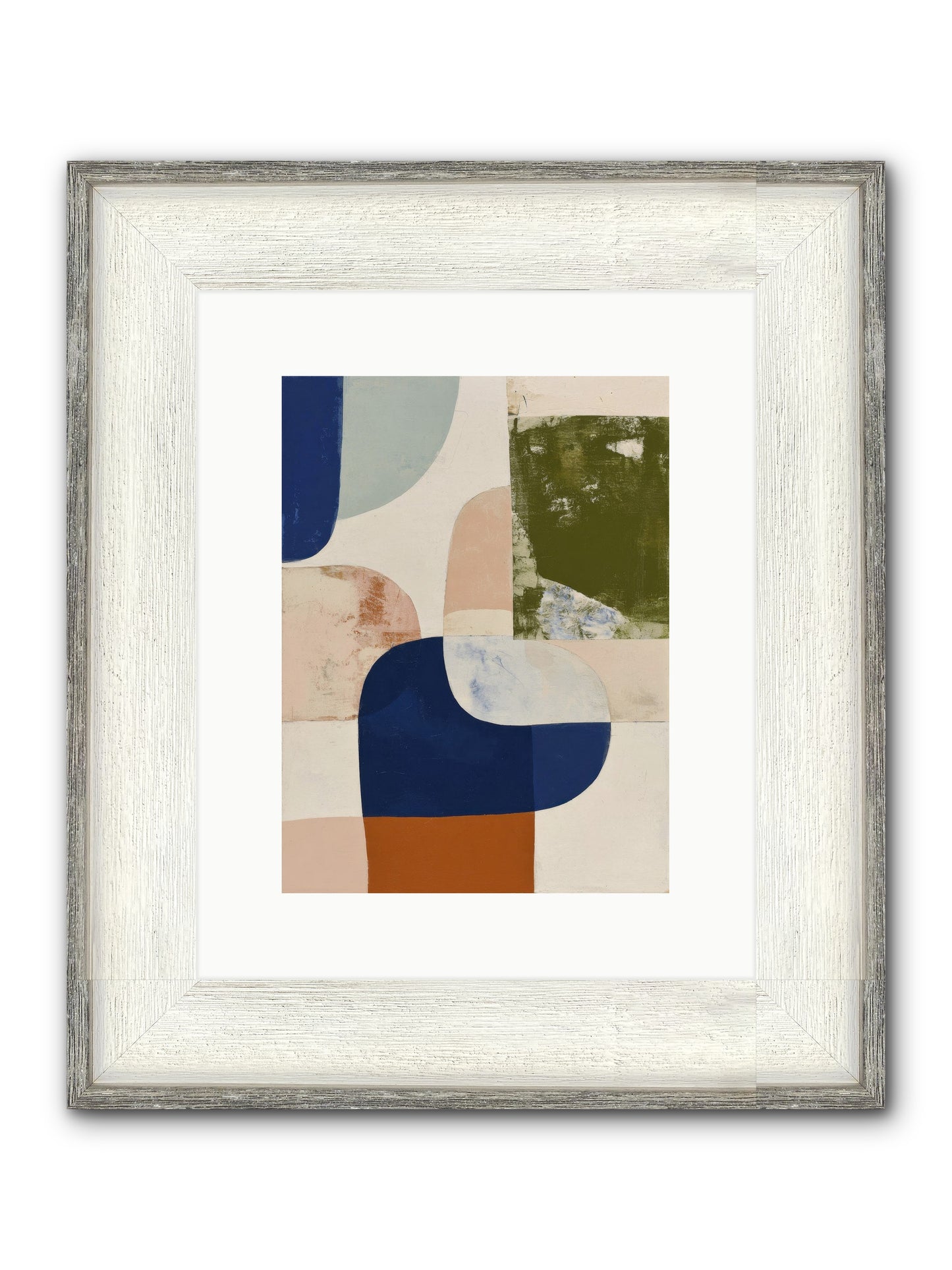 Tarnished Gale Framed Print - Driftwood White 9x12