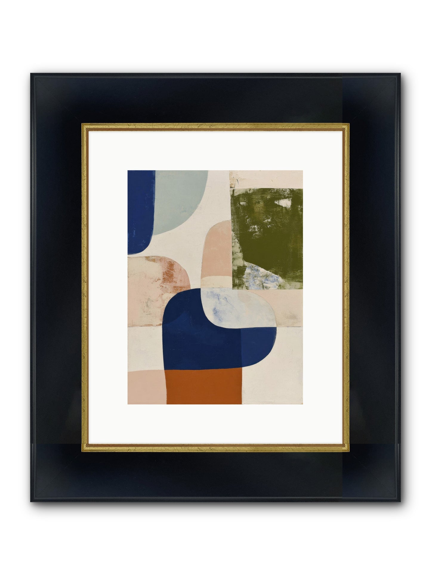 Tarnished Gale Framed Print - Wide Black w/Gold 9x12