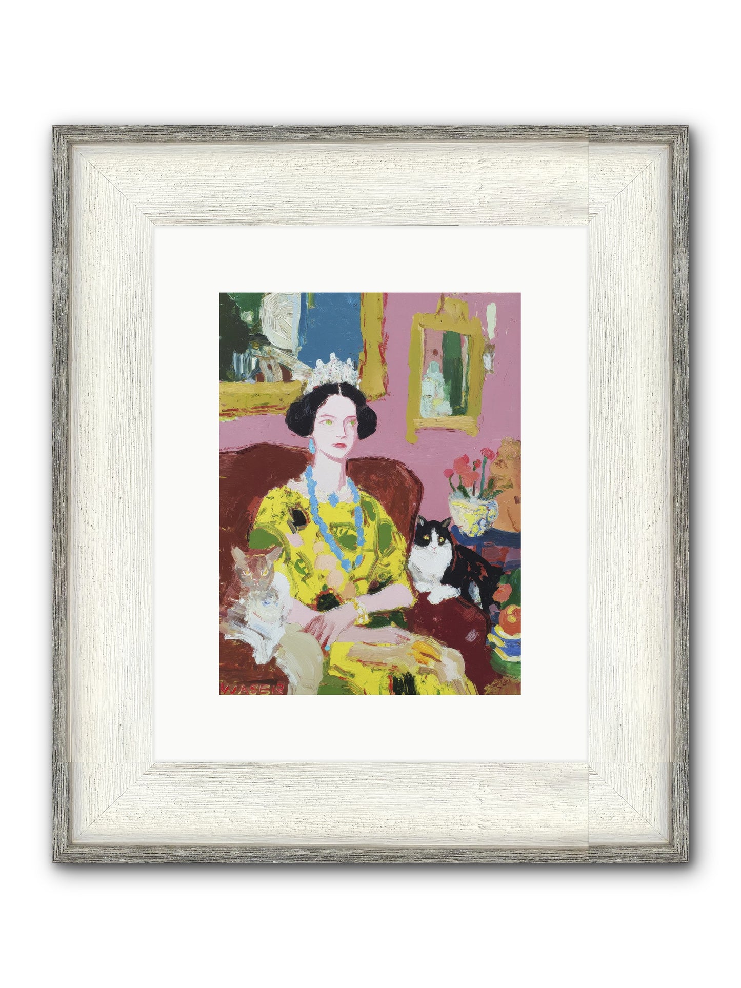Tea Among Them Framed Print - Driftwood White 9x12