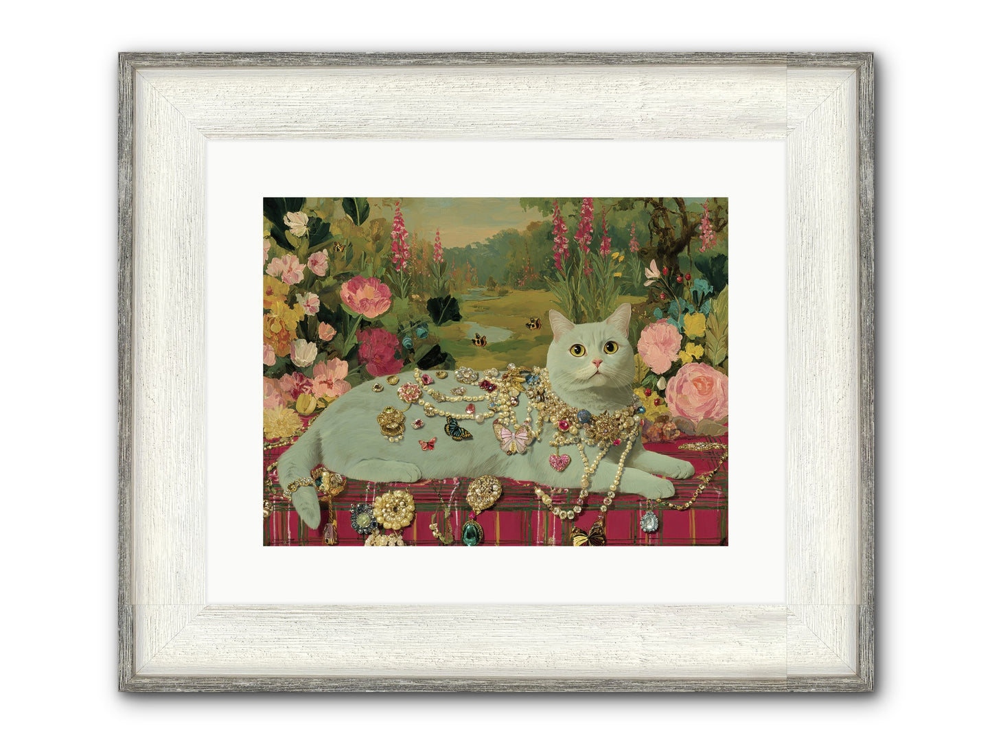 Tea And Tranquility Framed Print - Driftwood White 16x12