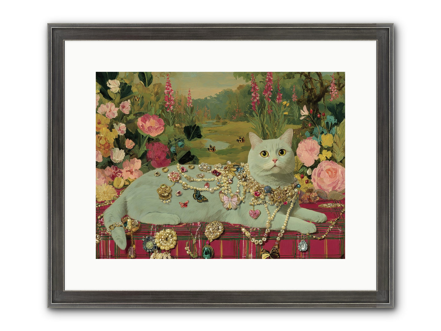 Tea And Tranquility Framed Print - Slimwoods Black/Silver 16x12