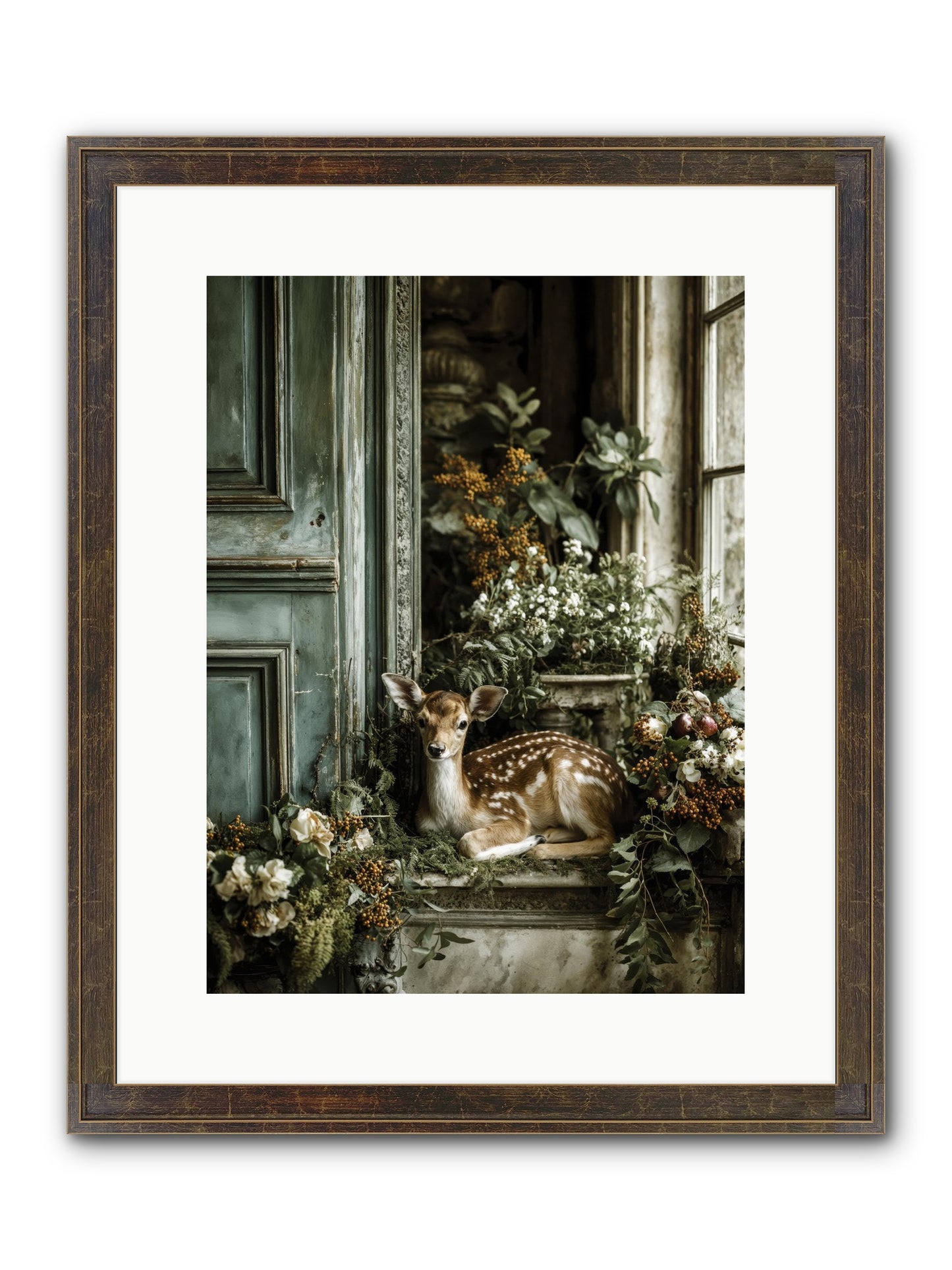 Tea At Twighlight Framed Print - Slimwoods Black/Gold 12x16