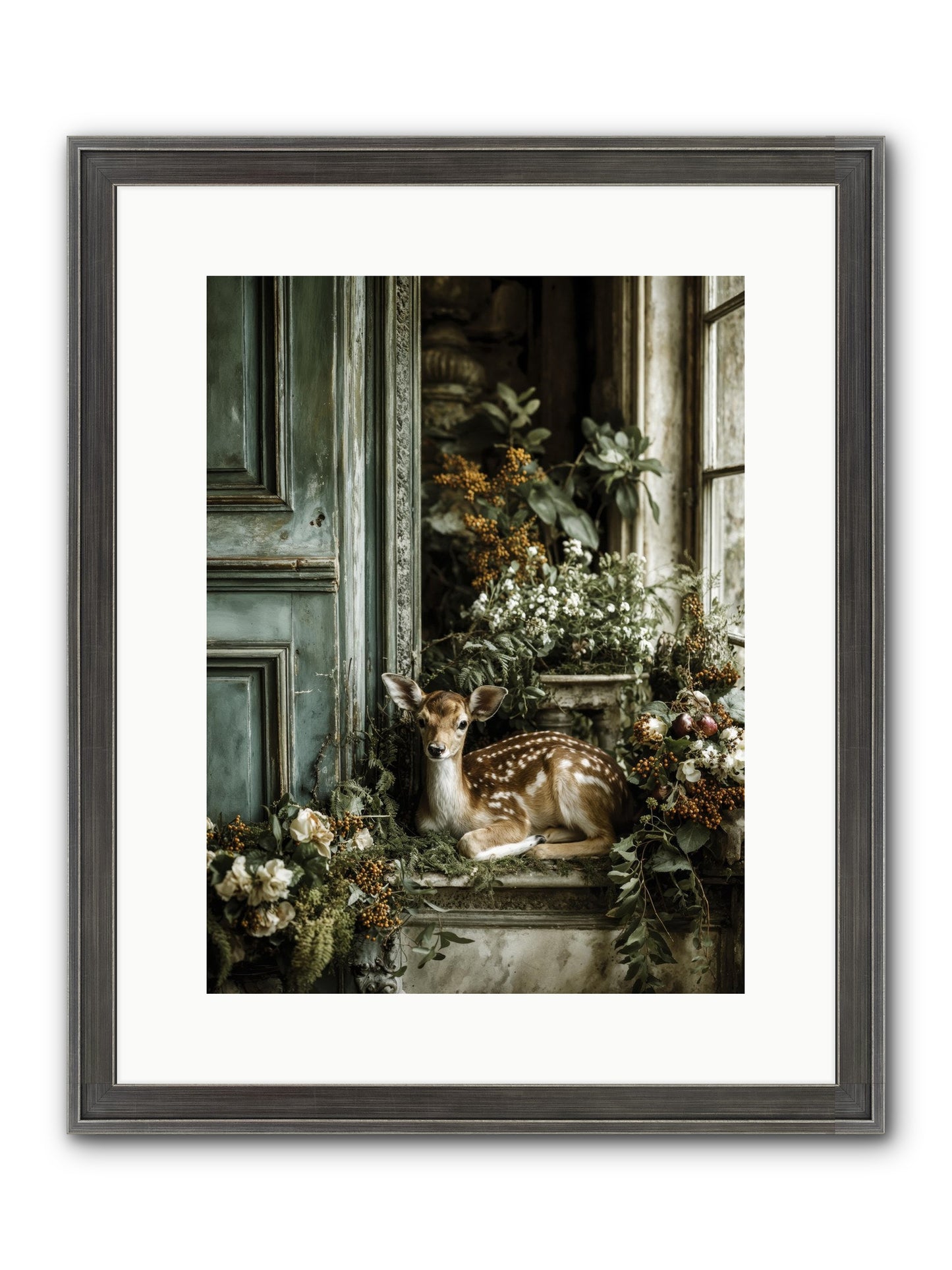Tea At Twighlight Framed Print - Slimwoods Black/Silver 12x16
