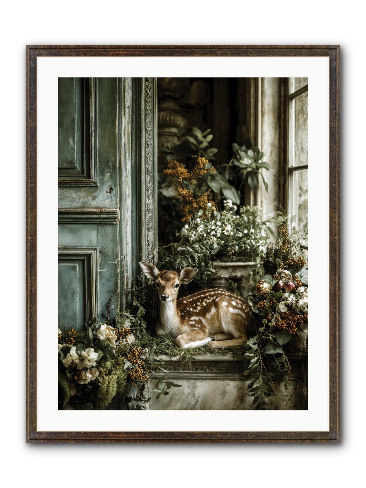 Tea At Twighlight Framed Print - Slimwoods Black/Gold 24x32