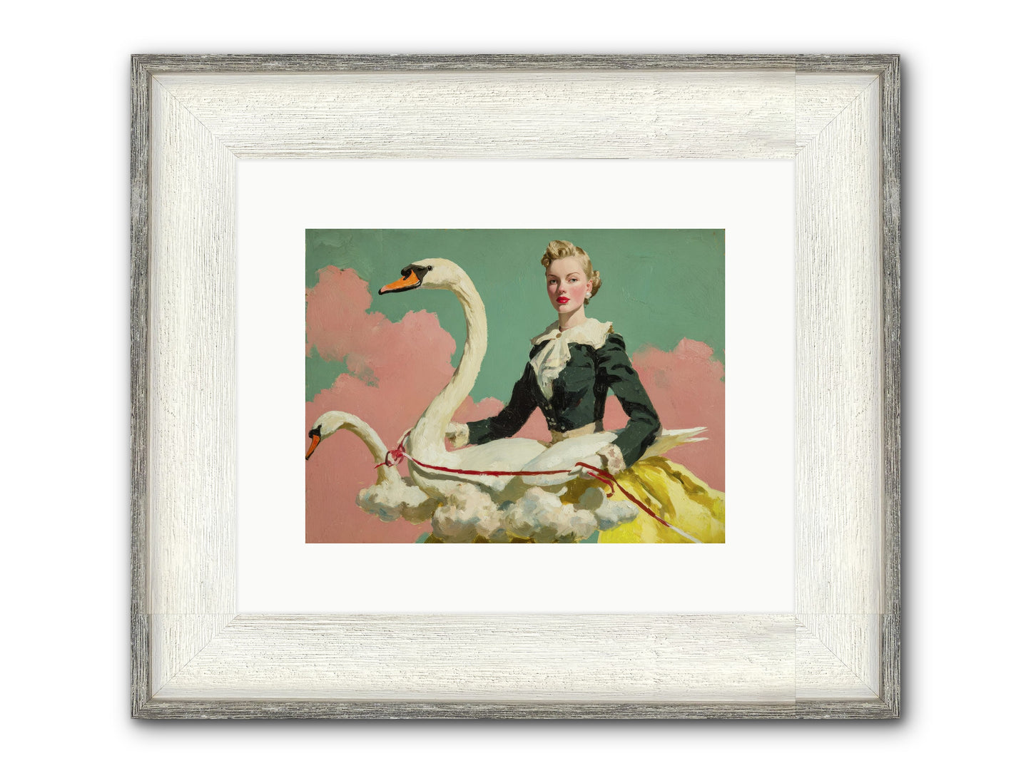 Tea Leaves At Telegraph House Framed Print - Driftwood White 12x9