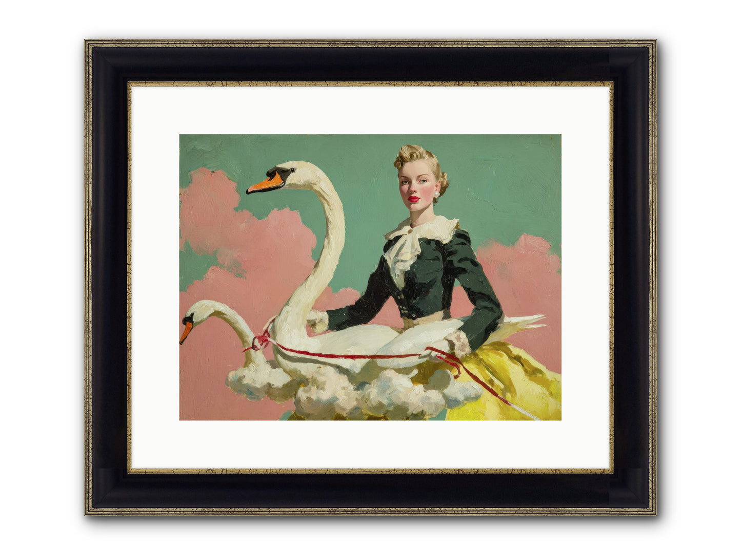 Tea Leaves At Telegraph House Framed Print - Black & Gold 16x12