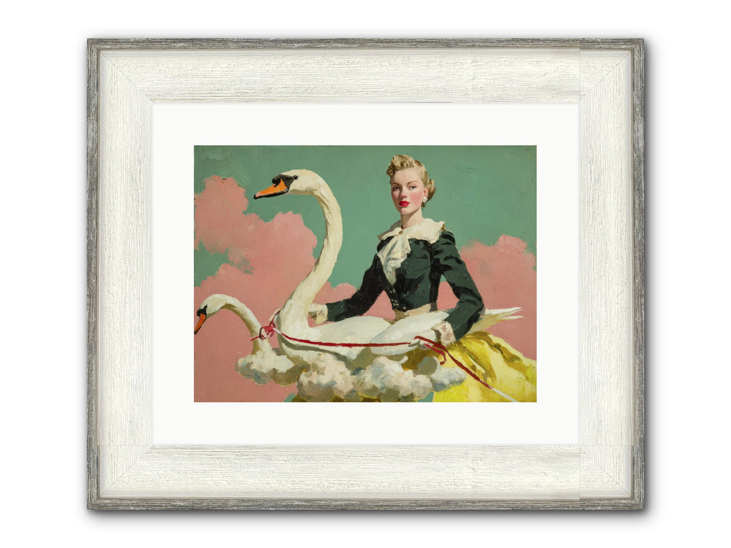 Tea Leaves At Telegraph House Framed Print - Driftwood White 16x12