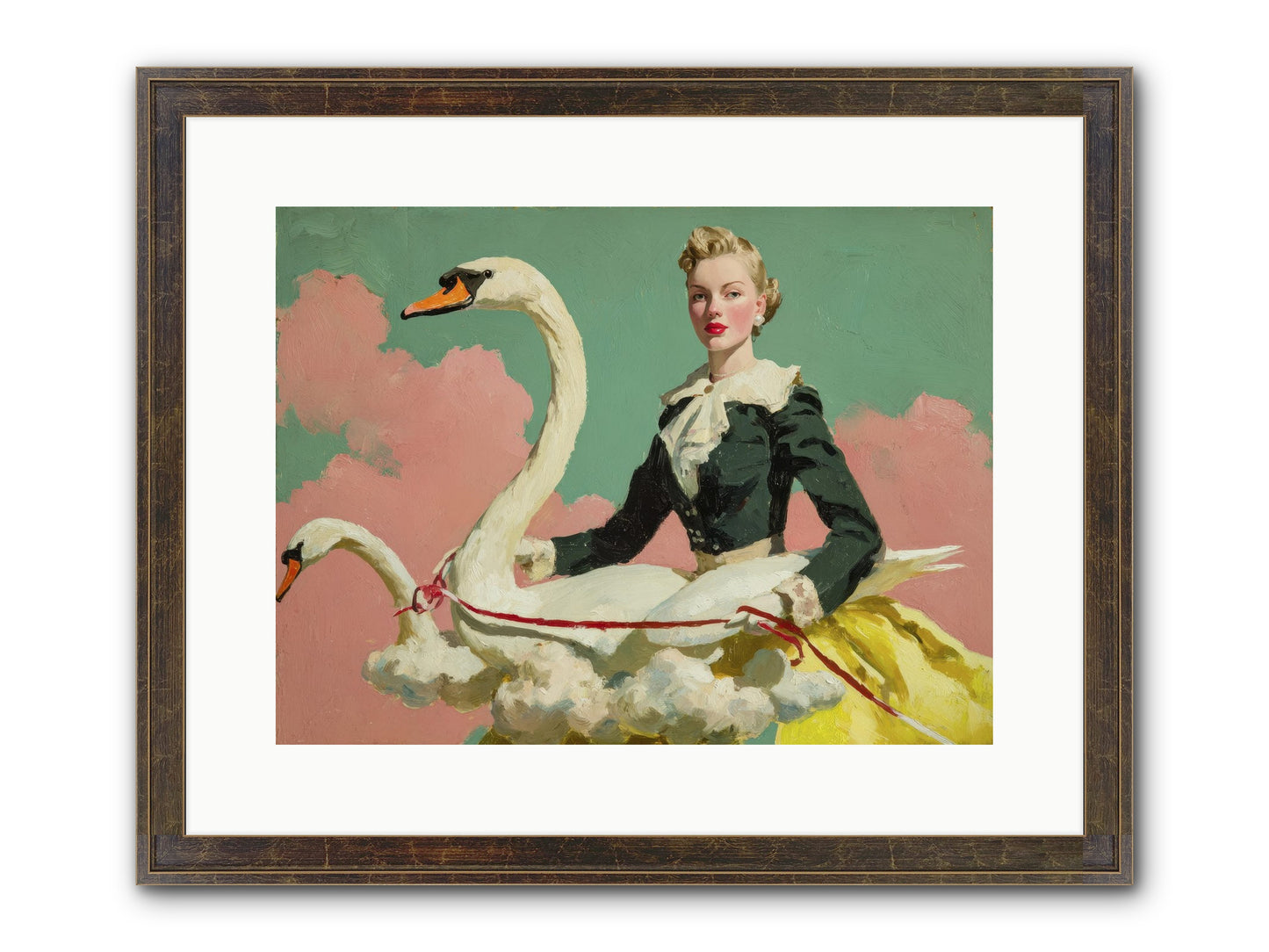 Tea Leaves At Telegraph House Framed Print - Slimwoods Black/Gold 16x12
