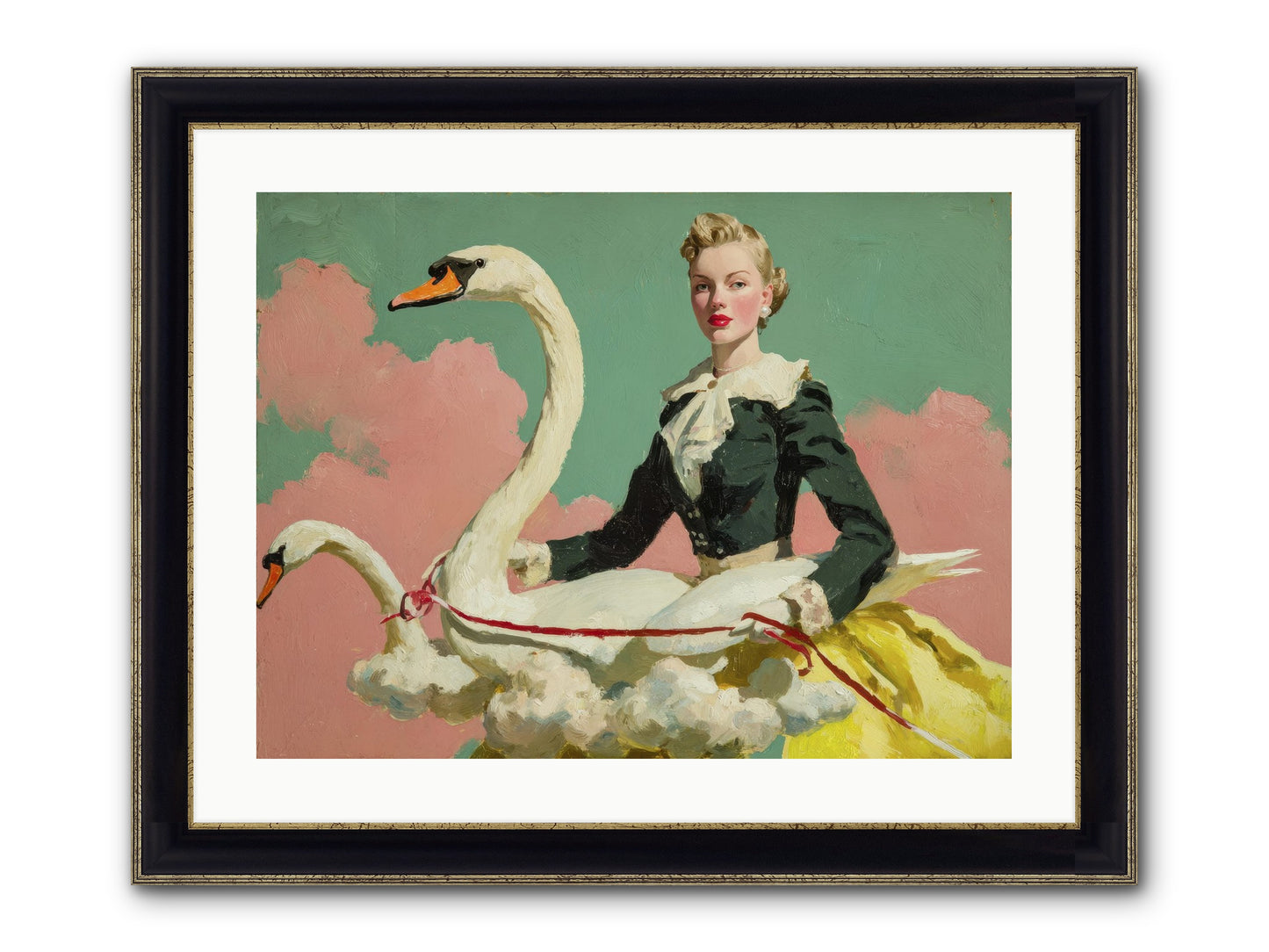 Tea Leaves At Telegraph House Framed Print - Black & Gold 24x18