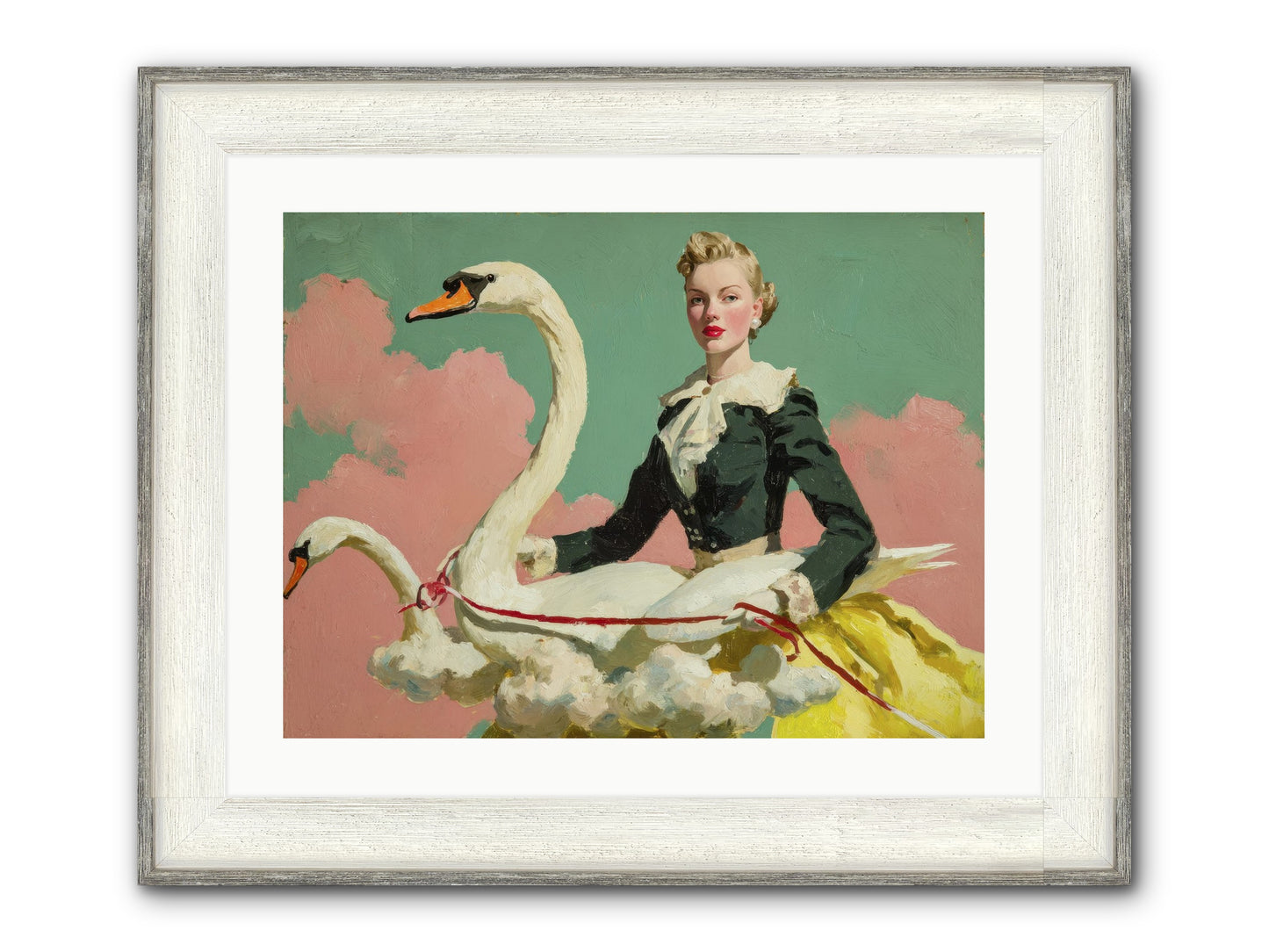 Tea Leaves At Telegraph House Framed Print - Driftwood White 24x18