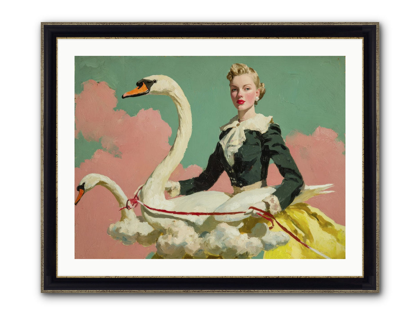 Tea Leaves At Telegraph House Framed Print - Black & Gold 32x24