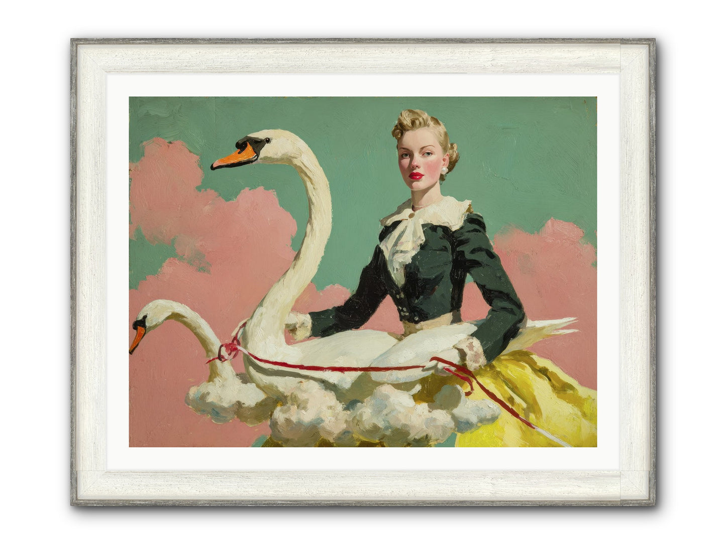 Tea Leaves At Telegraph House Framed Print - Driftwood White 40x30