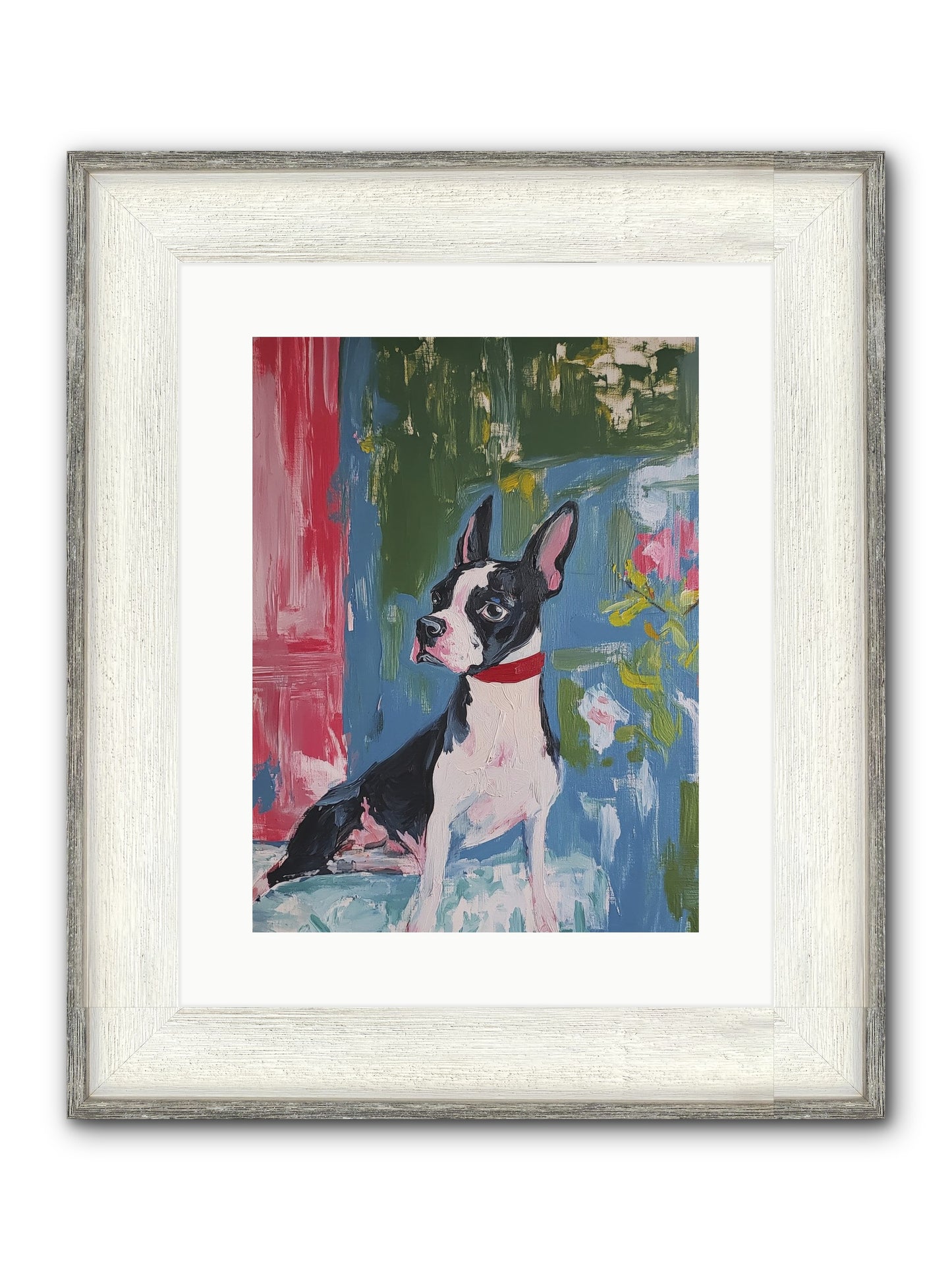 Tea Time Confidant Framed Print - Driftwood White 12x16