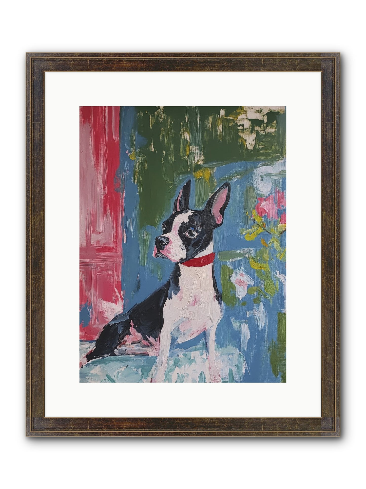 Tea Time Confidant Framed Print - Slimwoods Black/Gold 12x16