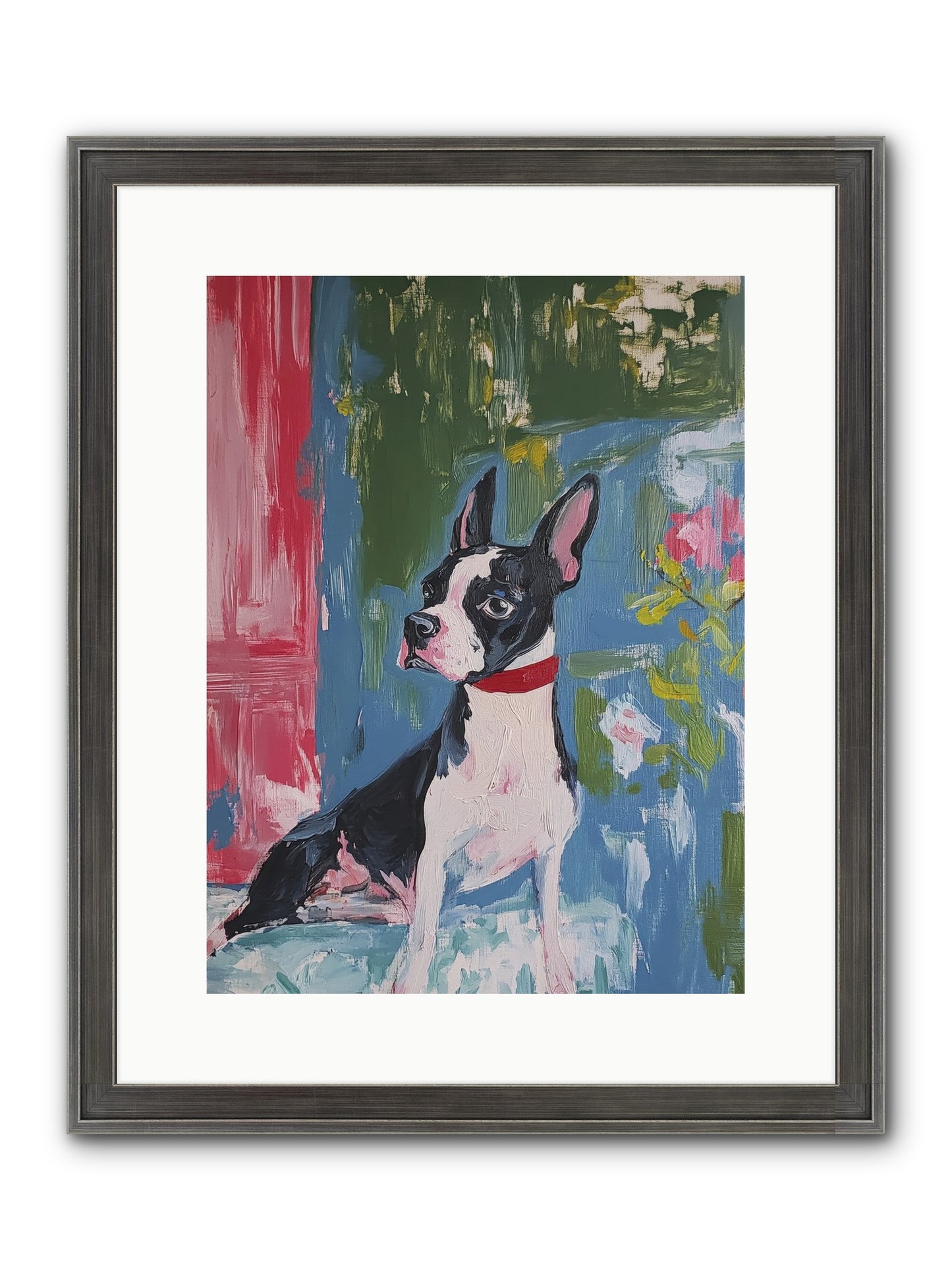 Tea Time Confidant Framed Print - Slimwoods Black/Silver 12x16