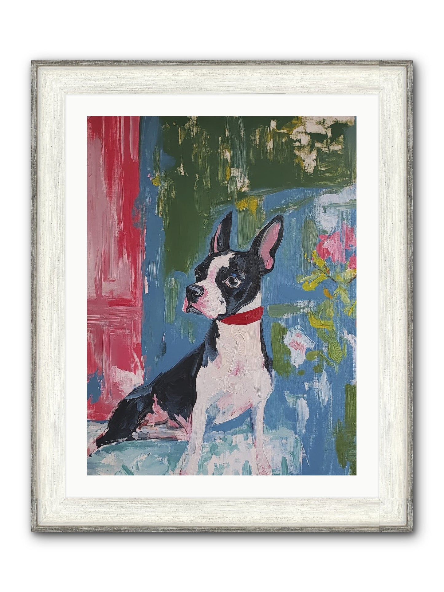 Tea Time Confidant Framed Print - Driftwood White 24x32