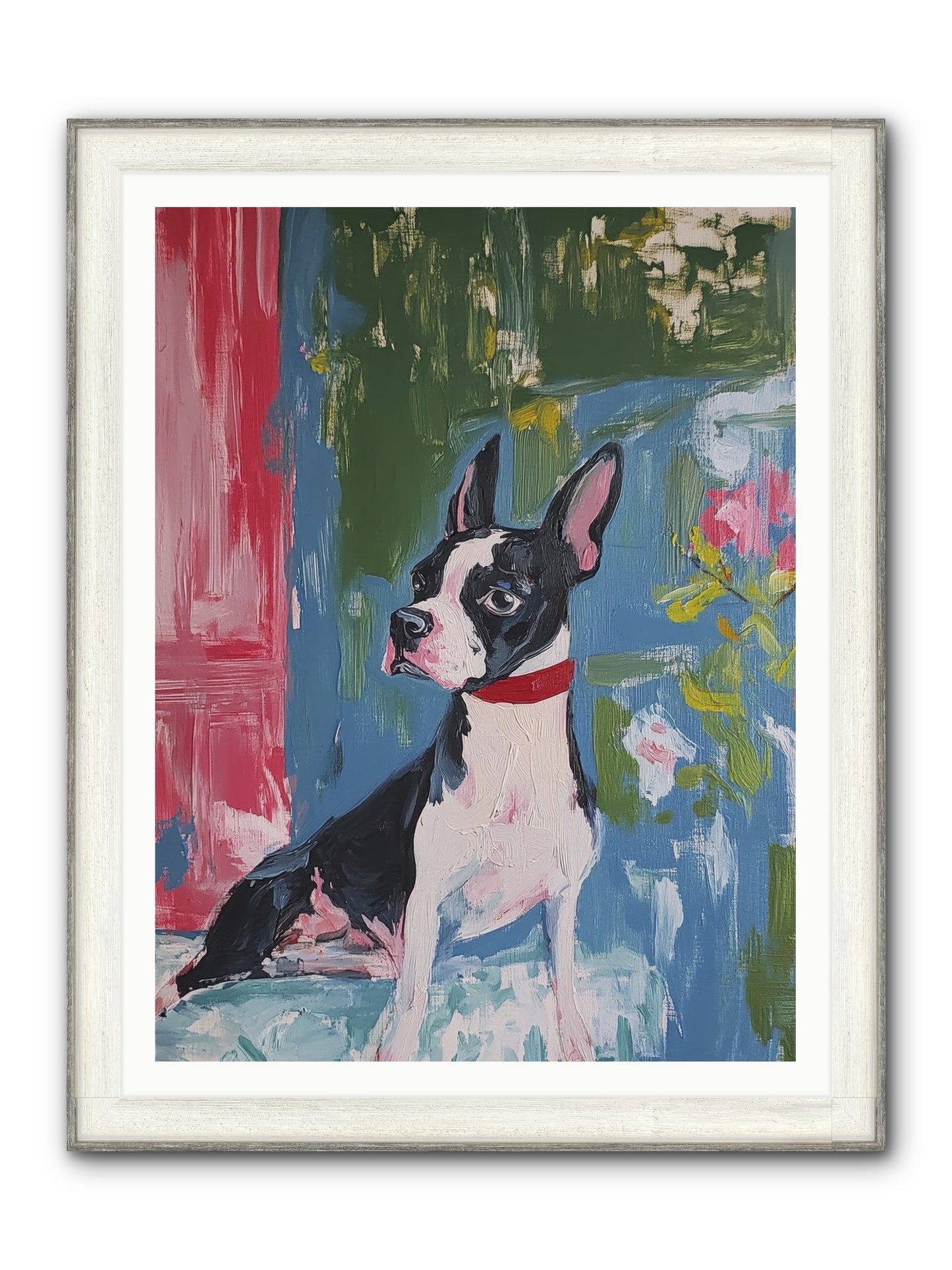 Tea Time Confidant Framed Print - Driftwood White 36x48