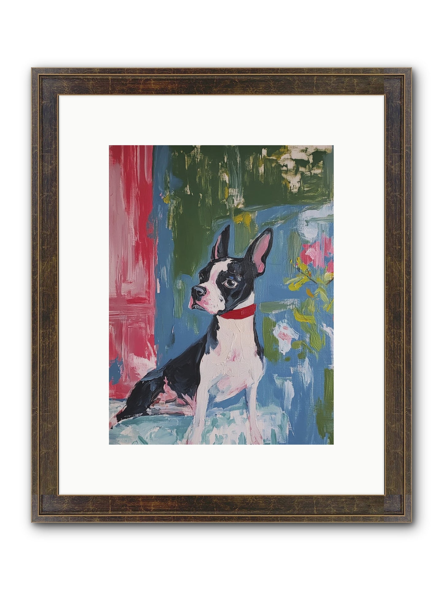 Tea Time Confidant Framed Print - Slimwoods Black/Gold 9x12