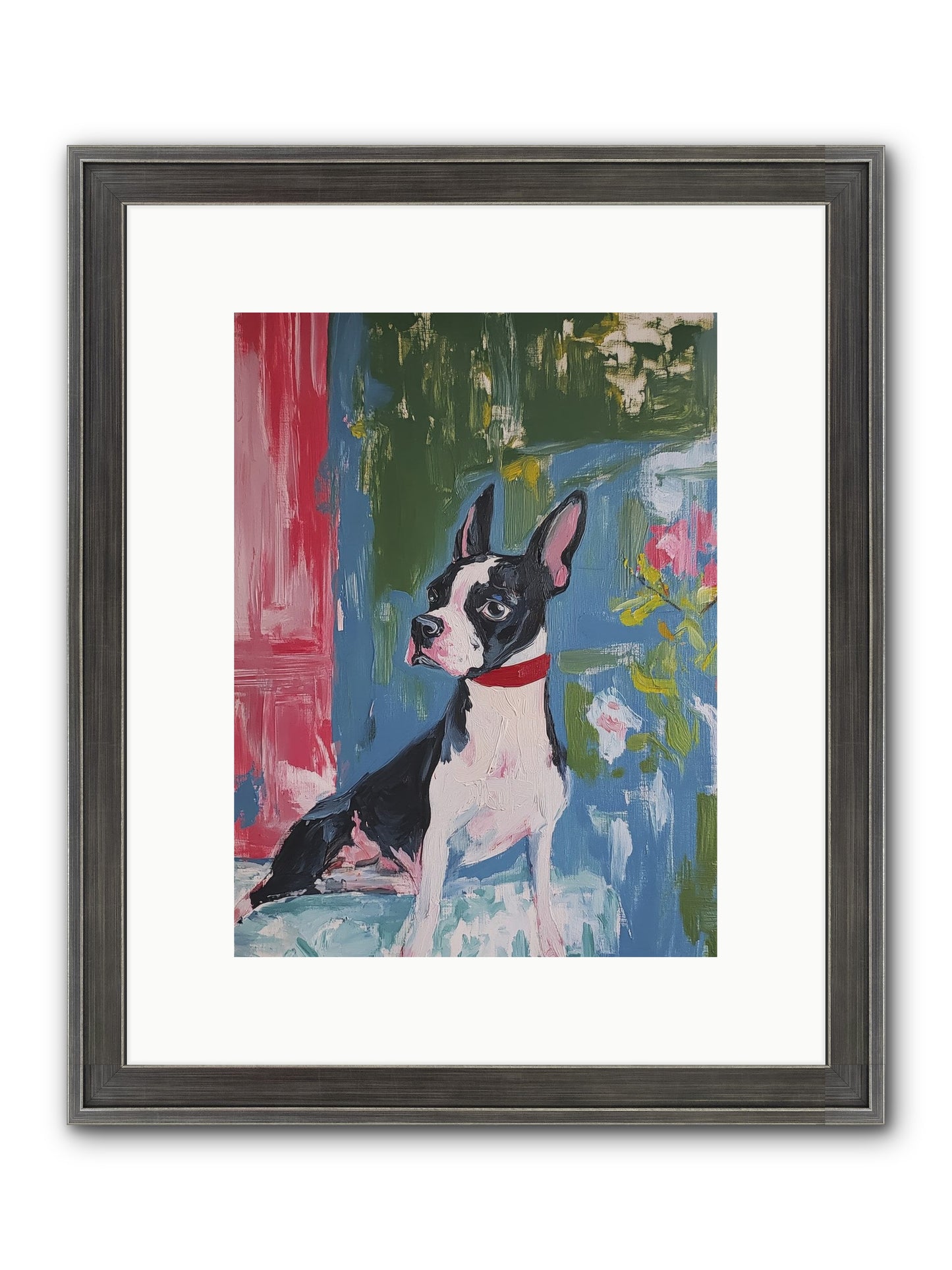 Tea Time Confidant Framed Print - Slimwoods Black/Silver 9x12