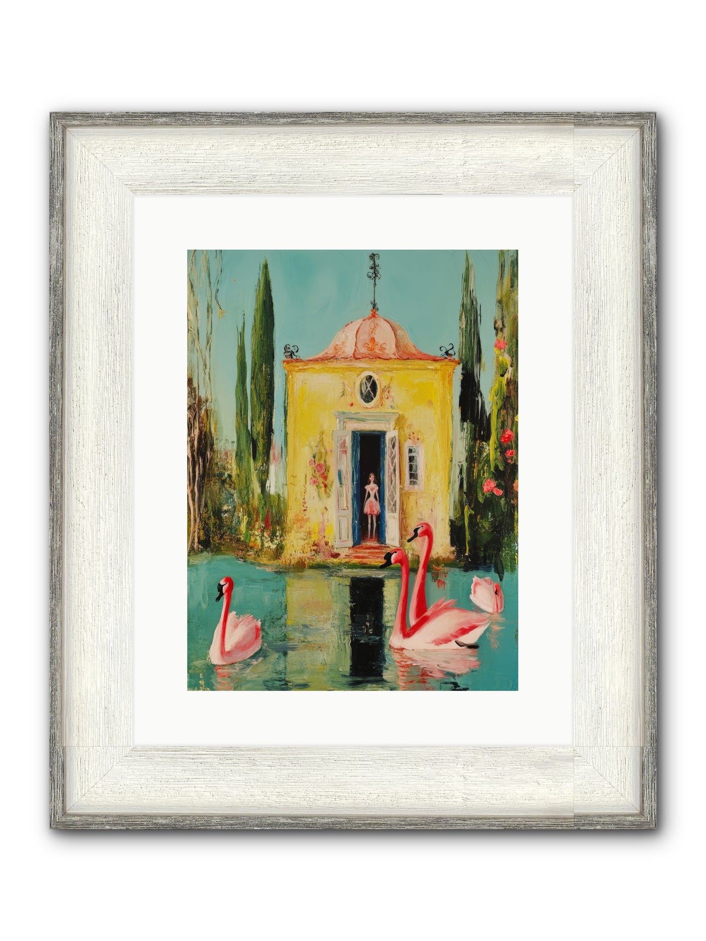 Teaching Wild Grace Framed Print - Driftwood White 12x16