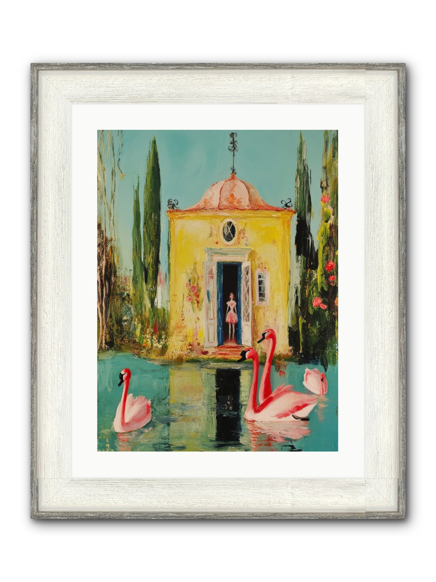 Teaching Wild Grace Framed Print - Driftwood White 18x24