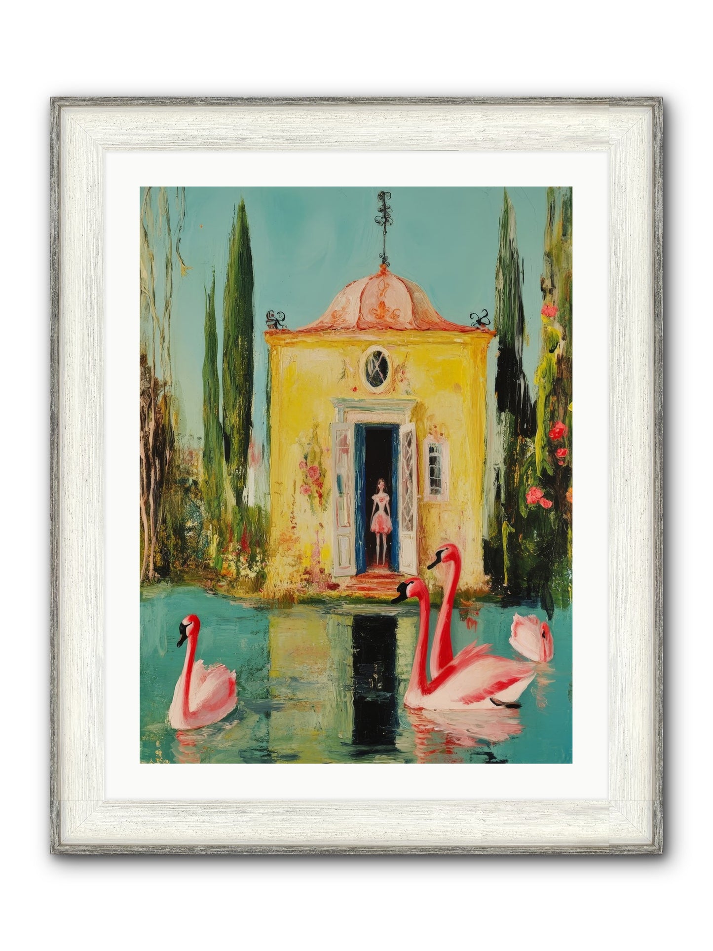 Teaching Wild Grace Framed Print - Driftwood White 24x32