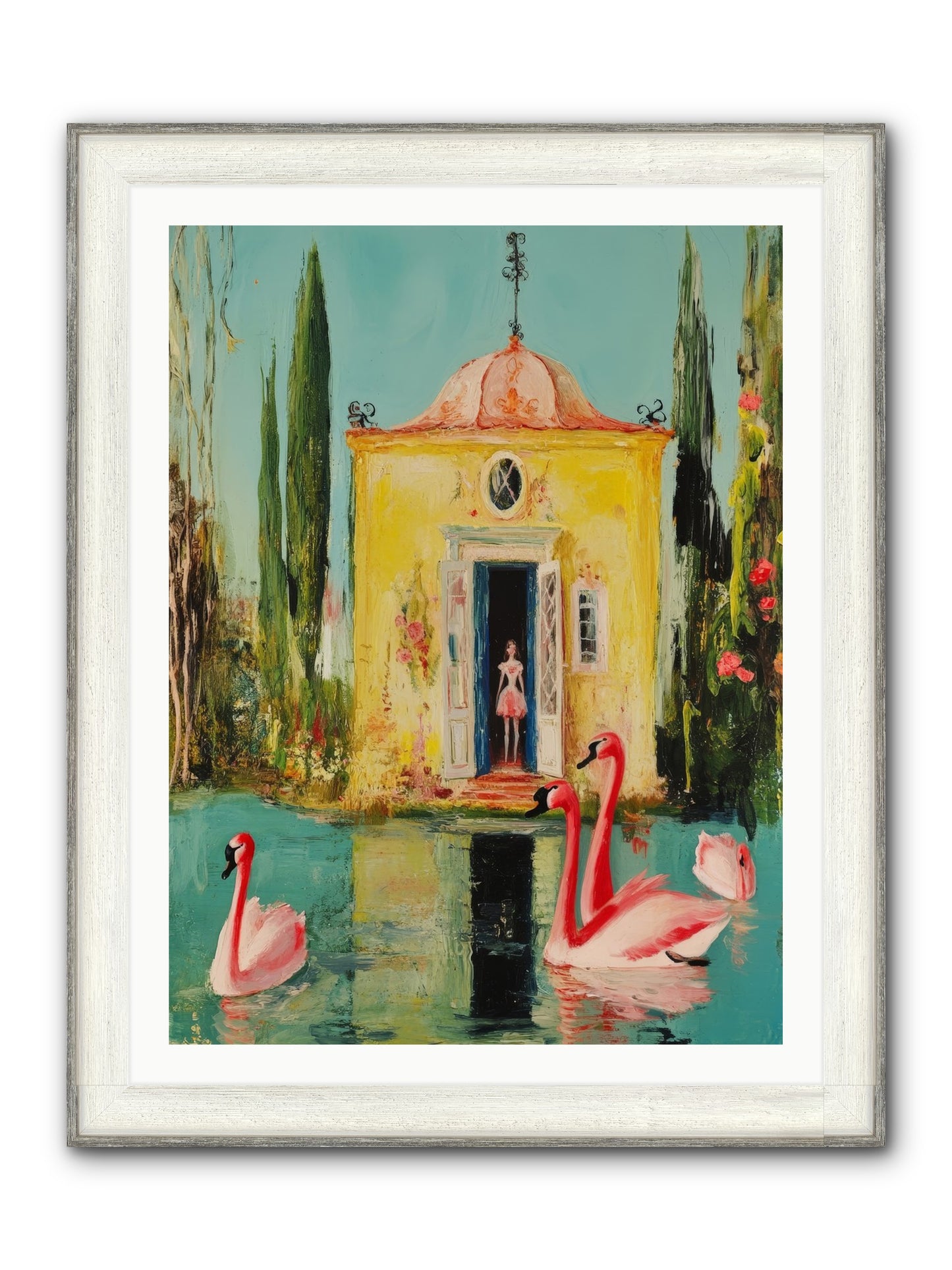 Teaching Wild Grace Framed Print - Driftwood White 30x40