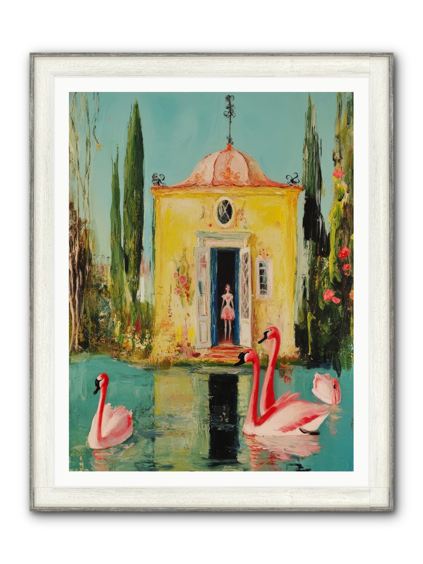 Teaching Wild Grace Framed Print - Driftwood White 36x48