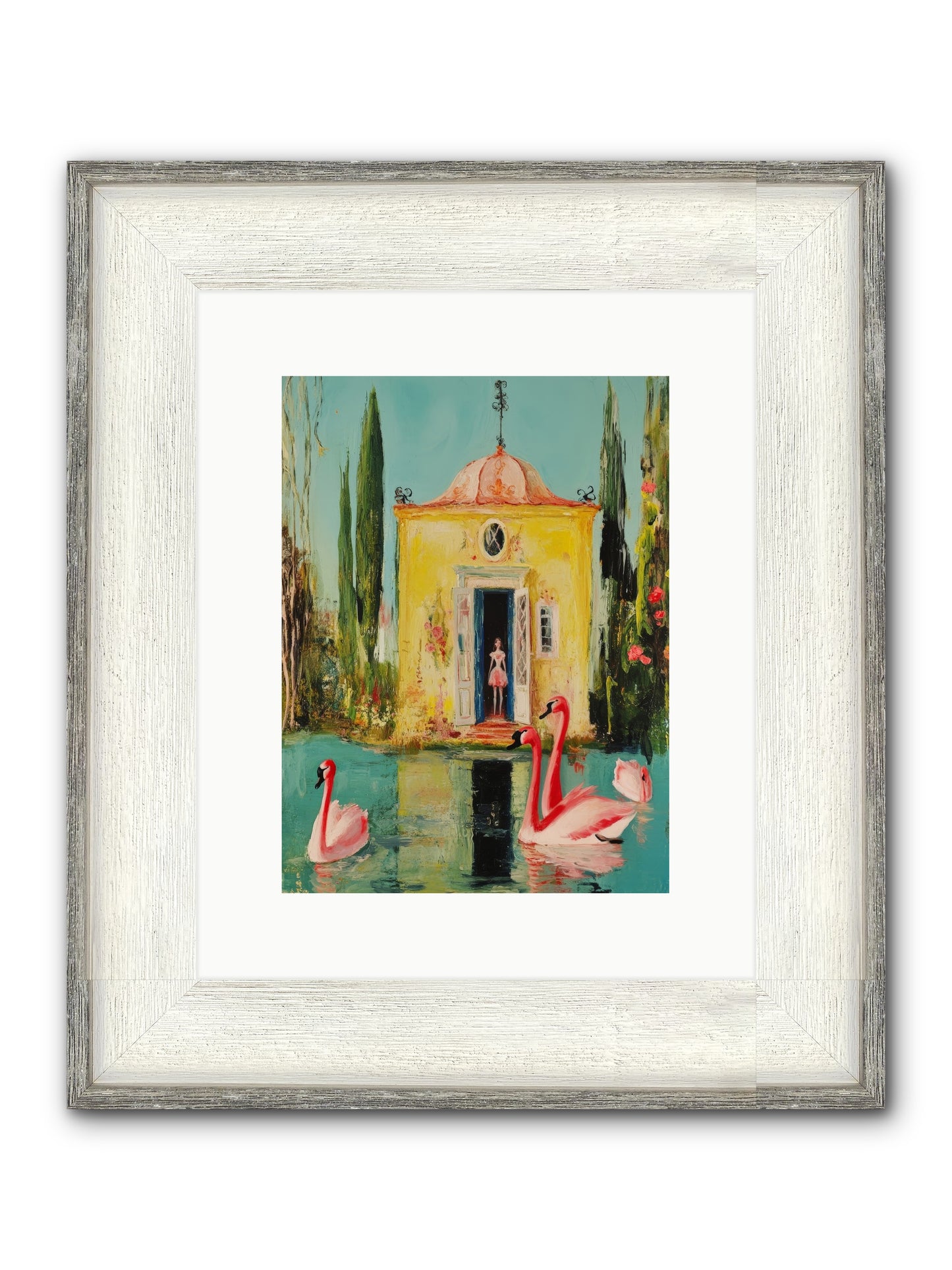 Teaching Wild Grace Framed Print - Driftwood White 9x12