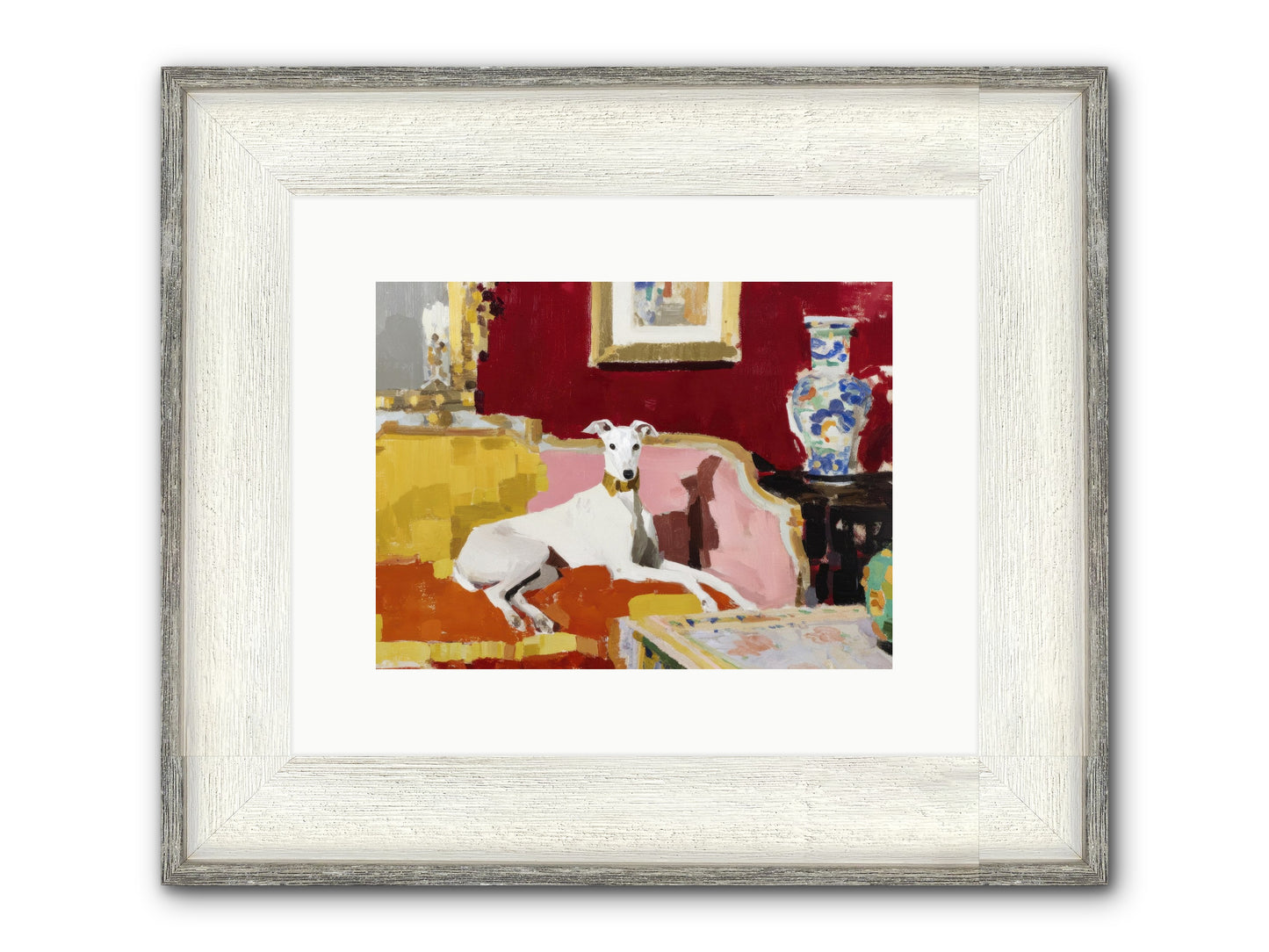 Telegram From A Sunday Train Framed Print - Driftwood White 12x9