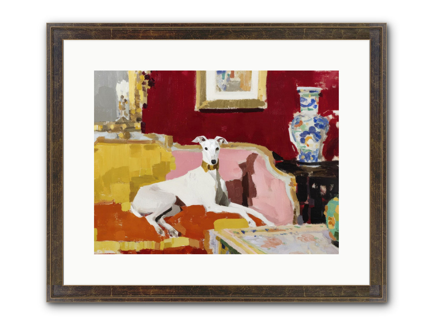 Telegram From A Sunday Train Framed Print - Slimwoods Black/Gold 16x12