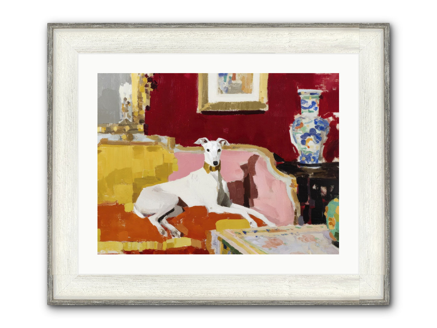 Telegram From A Sunday Train Framed Print - Driftwood White 24x18