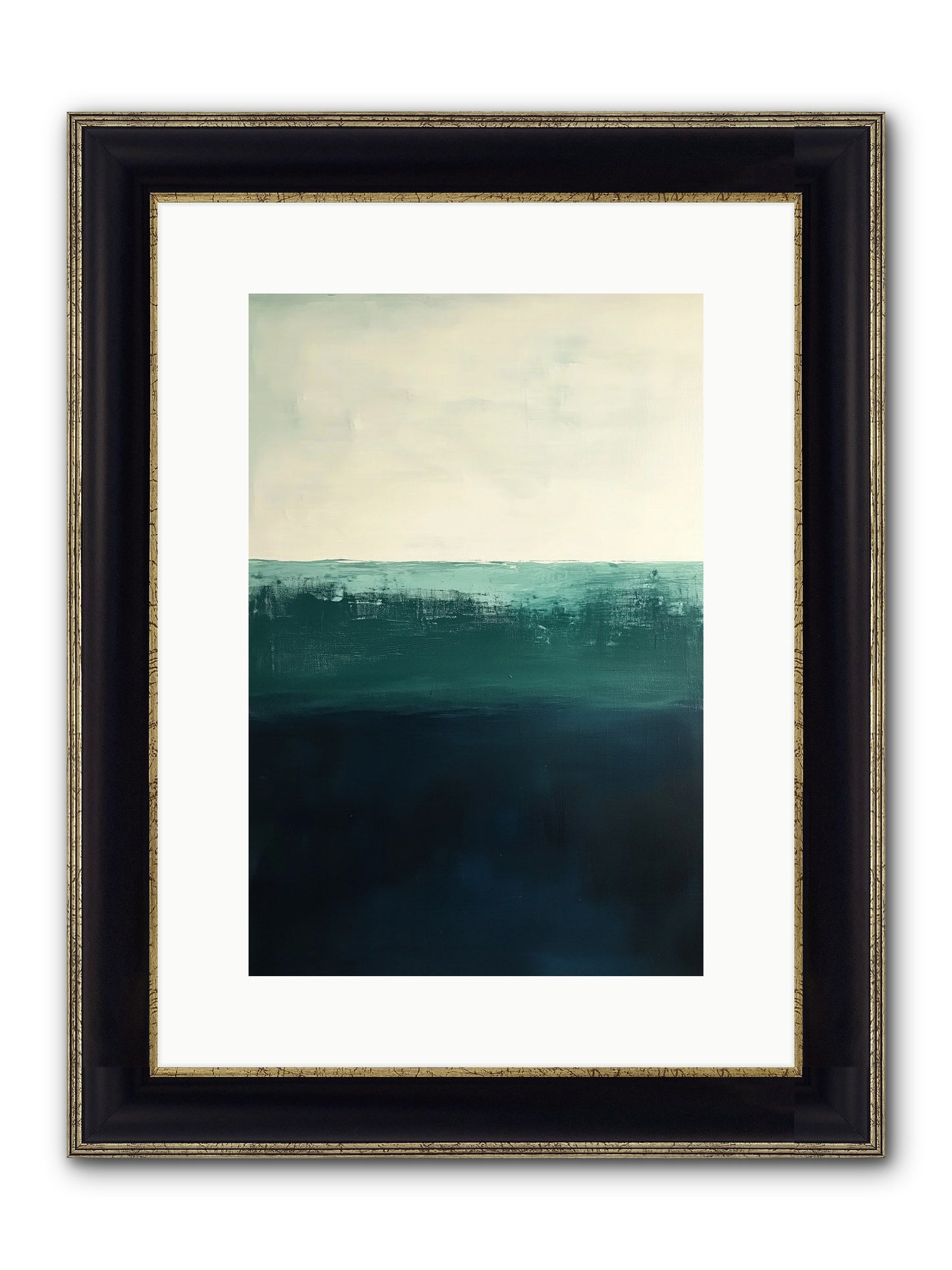 Tempest Travelogue Framed Print - Black & Gold 10x15